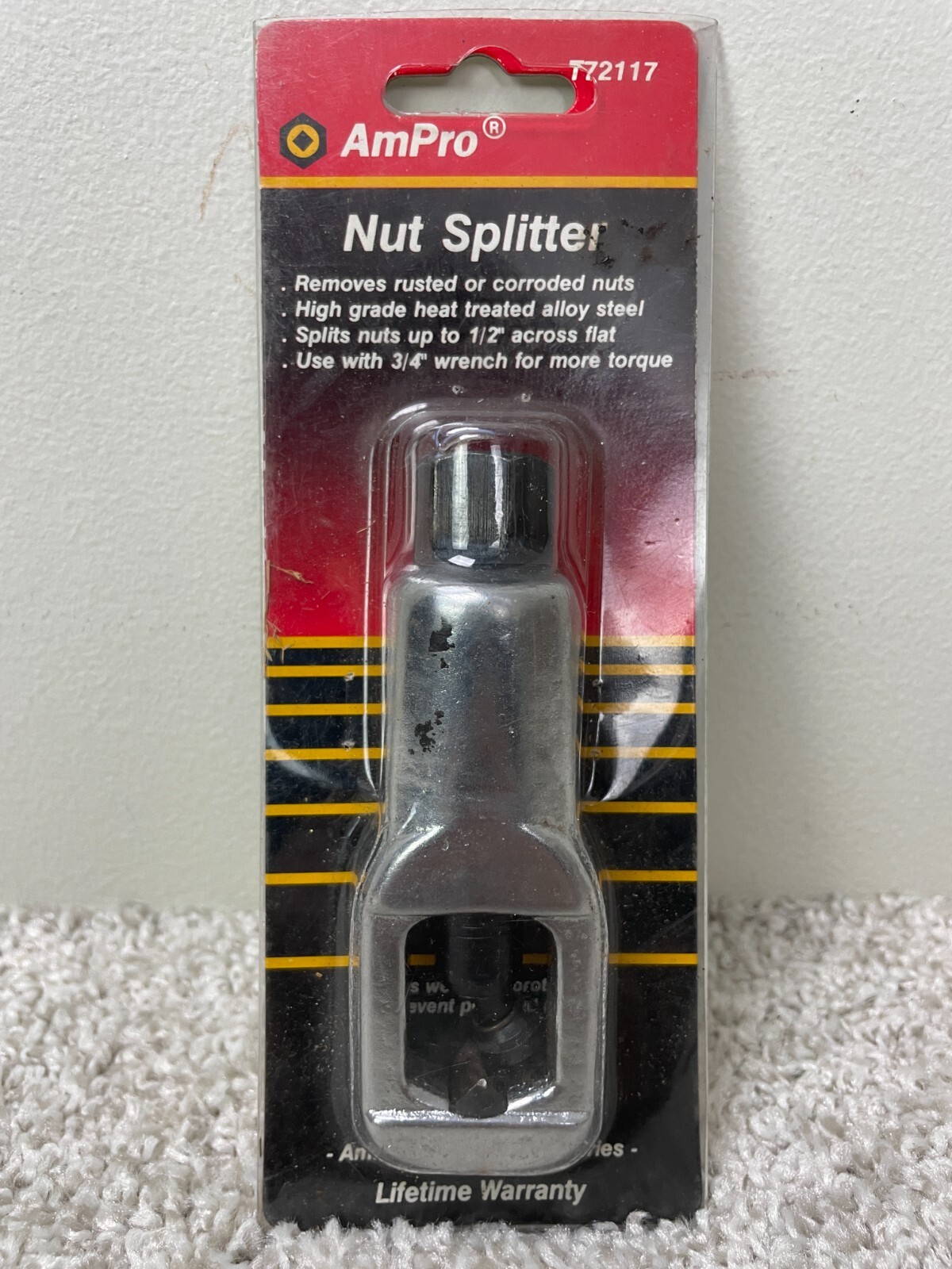 AmPro Tools #T72117 Nut Splitter High Grade Heat Treated Alloy Steel Handheld