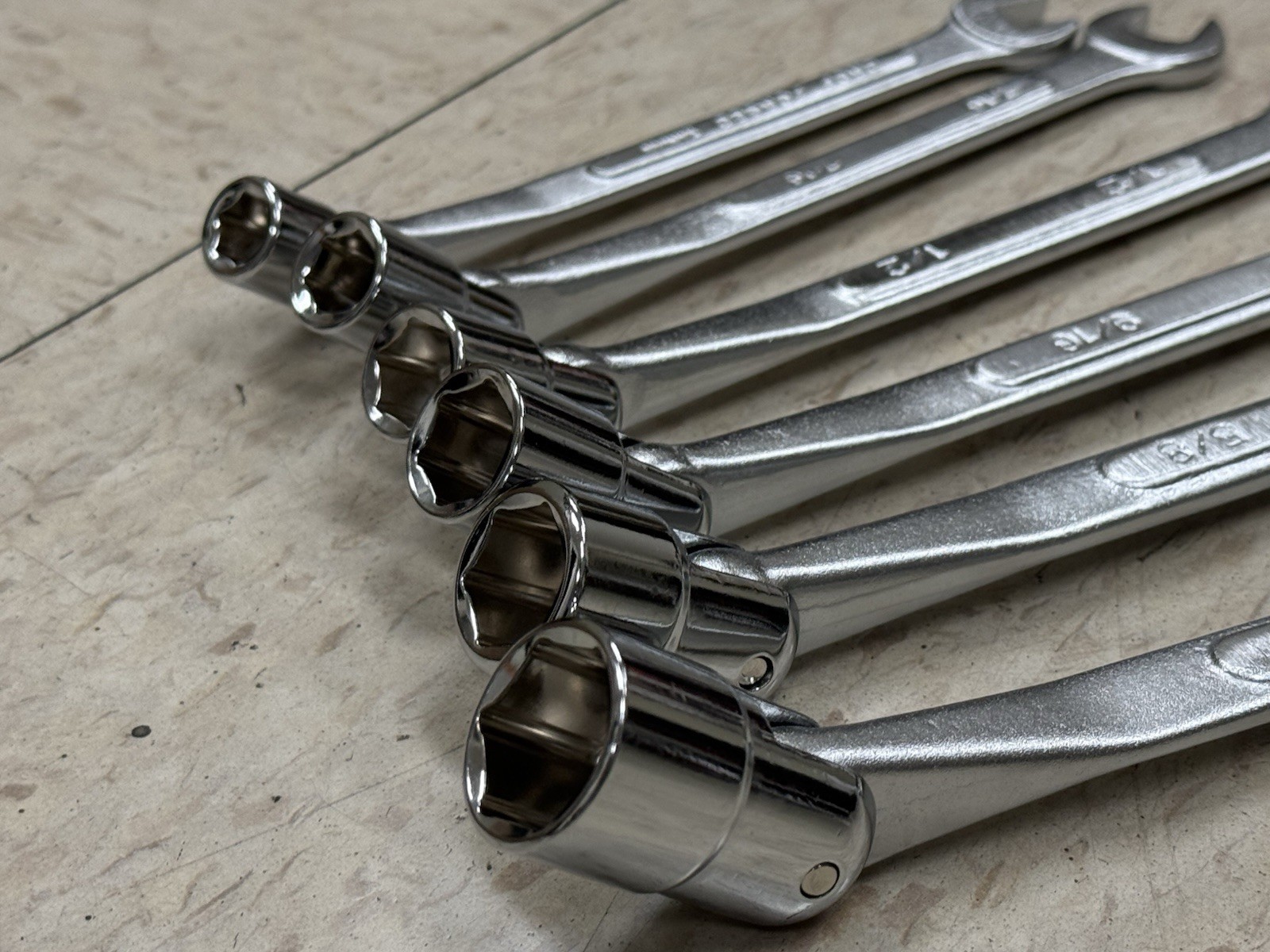 6 Pc Double Head SAE Flex Socket & Open End Wrench Set 3/8″ to 3/4″