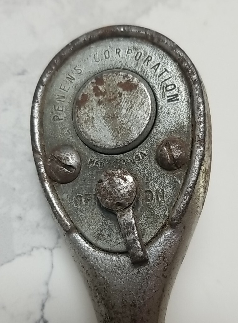 Vintage Penens Corporation 1/2″ Drive Ratchet 1661 U.S.A. Old Tool