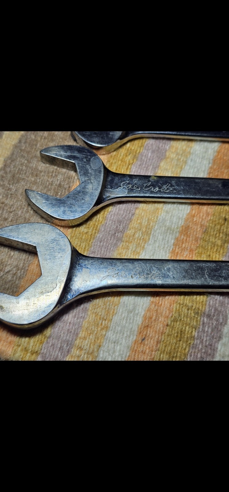 Matco Tools 5 Piece SAE Combination Matco Wrench Set See Photos Tools Pre Owned