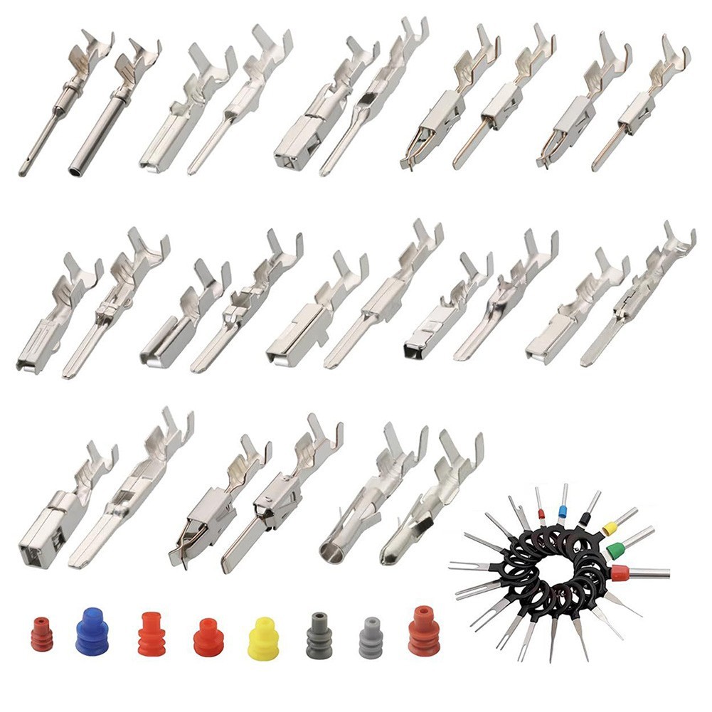 Electrical Connector Pins Kit 500Pcs with Multiple Sizes for Applications