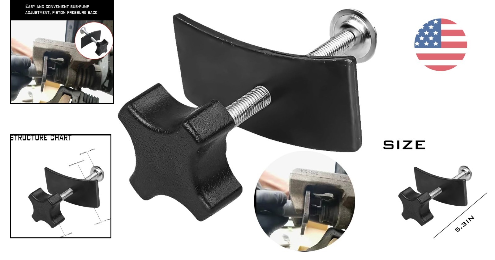 Universal Brake Caliper Adjustment Tool – Durable, Compact, Fits Most Vehicles