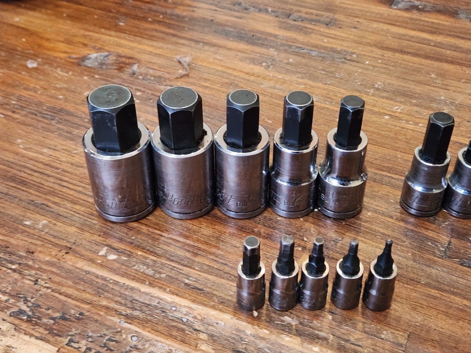 Blue Point Tools 15pc METRIC HEX Socket Set 2.5mm-19mm USED