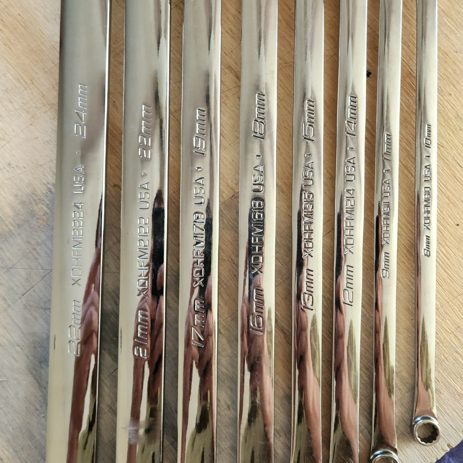 Snap On Flank Drive® High-Performance 0° Offset Box Wrench Set 8-19 PLUS 21-24mm