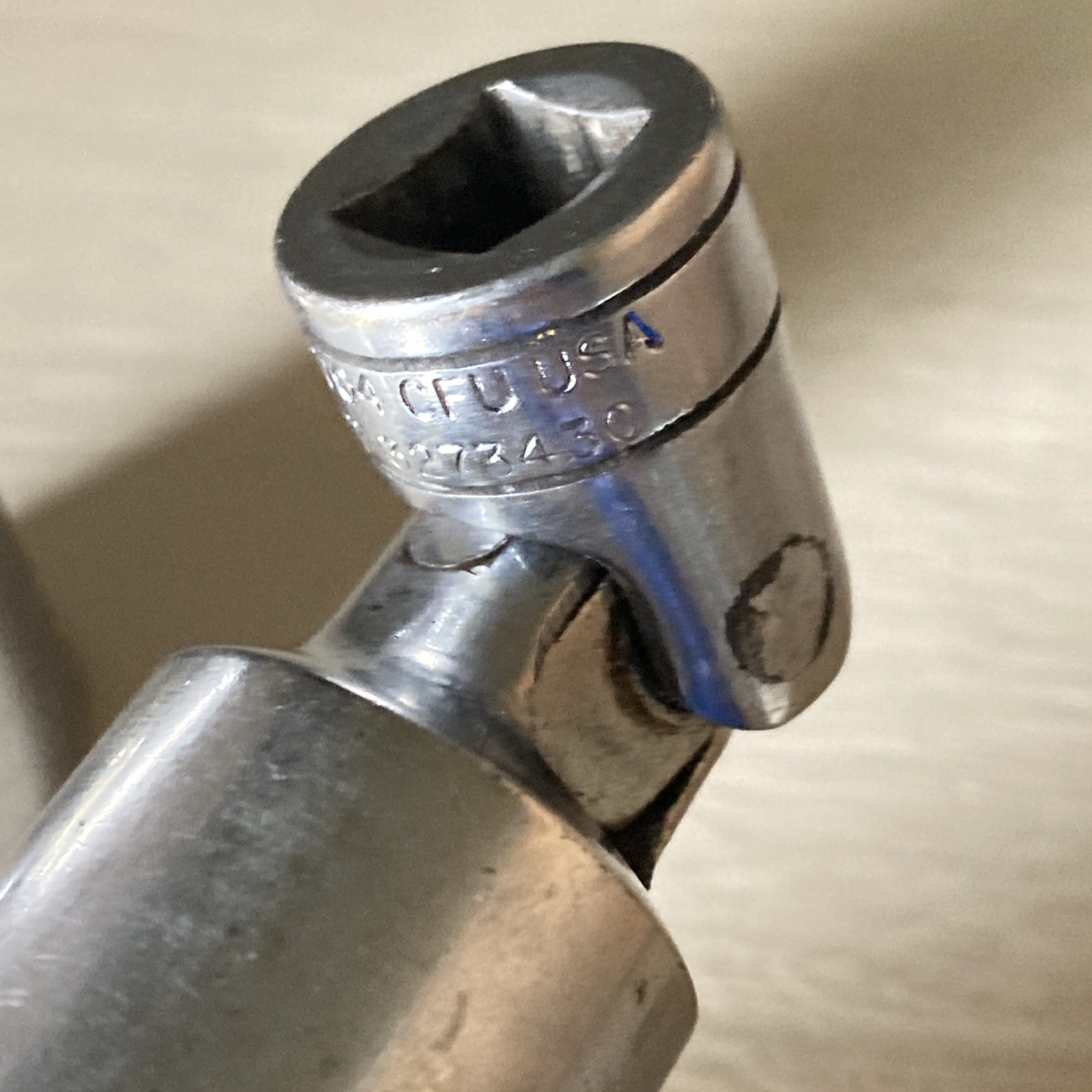 TWO Snap On Swivel Tools Both 13/16 S9704 CFU Made In USA (initials engraved)