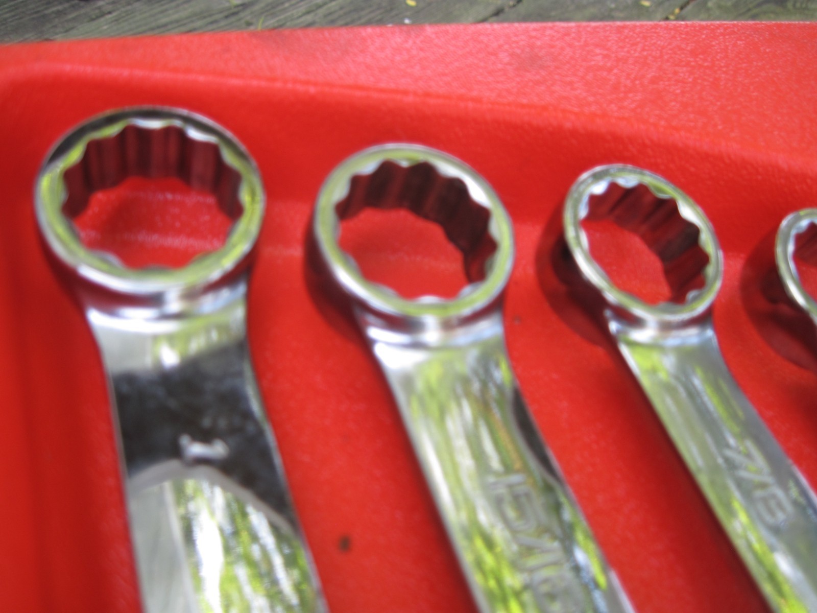 Snap On 6pc Green Handle Soft Grip Box End Wrench Set SAE XDSG606 UNUSED