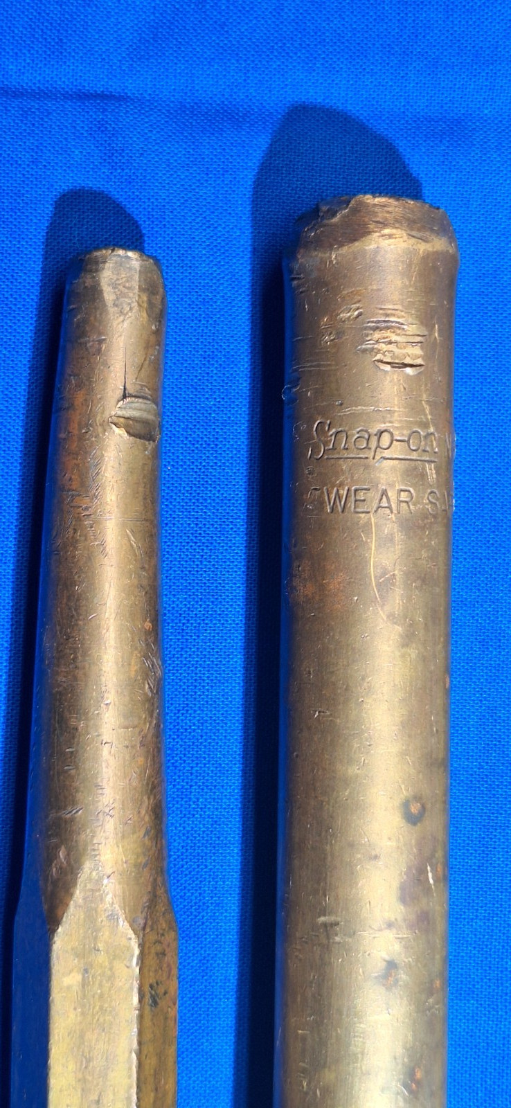 2 Snap-On brass punches brass drift pin B912