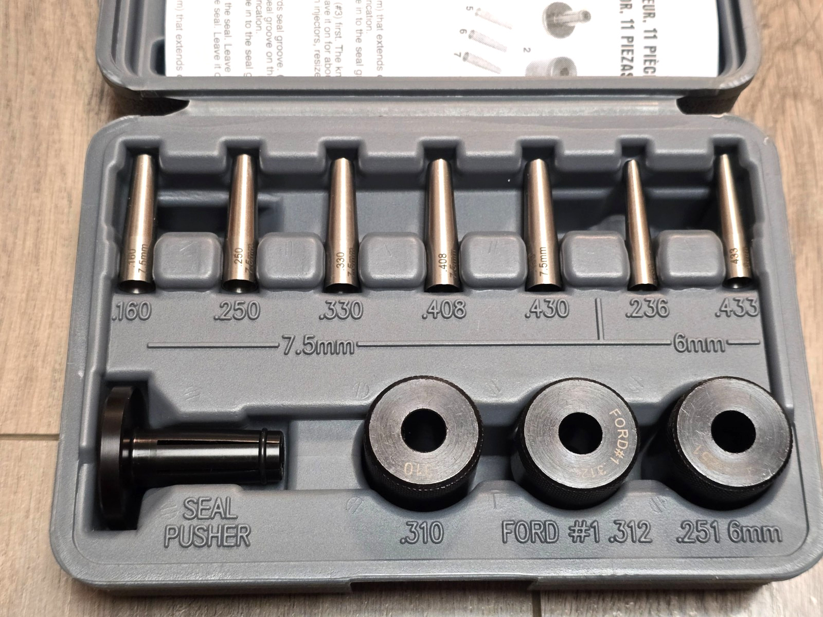 Lisle Tools Injector Seal Installer Kit for Most Ford, GM & Subaru Engines 34850