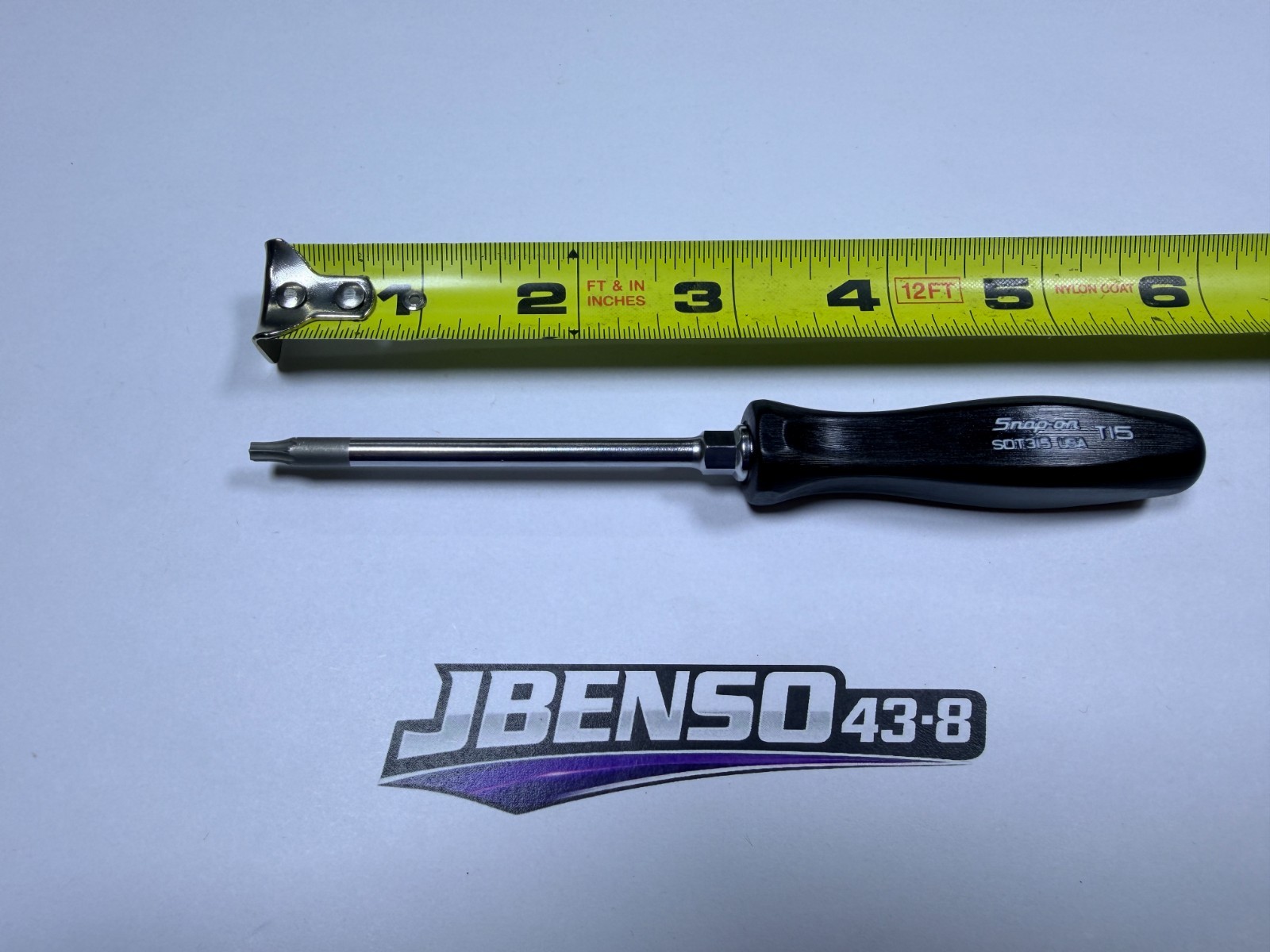Snap-on Tools USA NOS RARE BLACK T15 Mini Hard Grip TORX Screwdriver SDT315BK