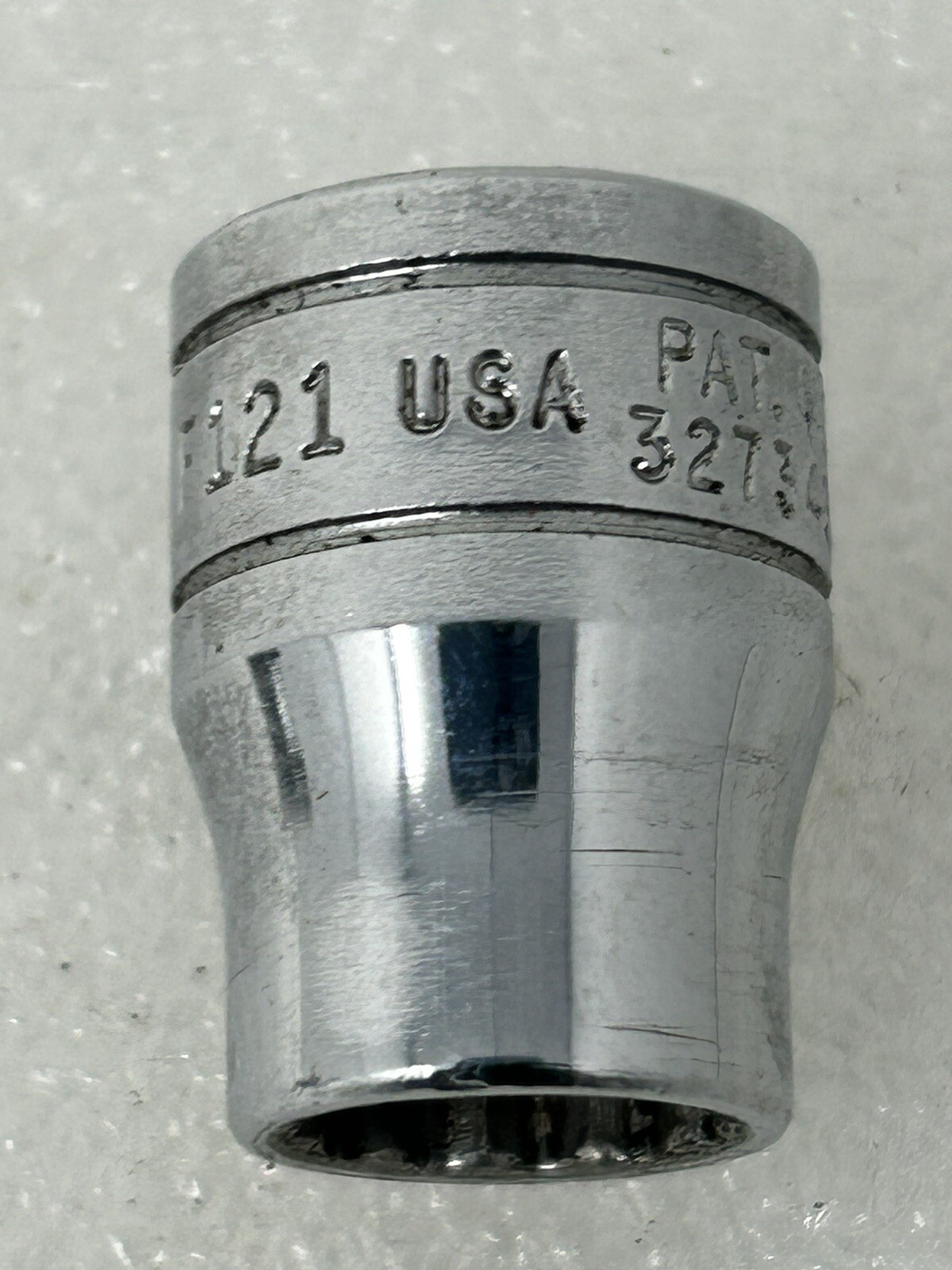 Snap On F121 3/8″ Chrome Socket 12 Point 3/8″ Drive USA