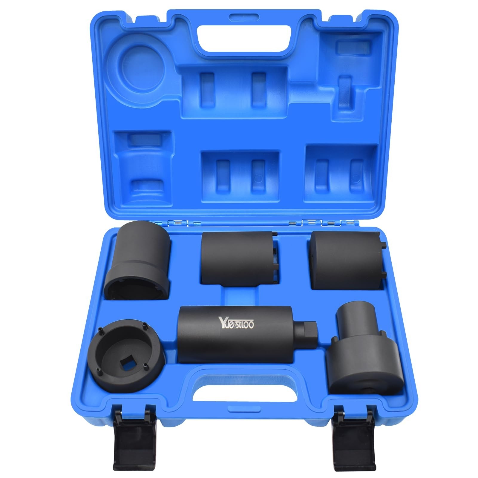 6-Pc Spindle Nut Socket Tool Kit, 1/2″ Drive Axle Lock Nut Remover for 4WD Vehic