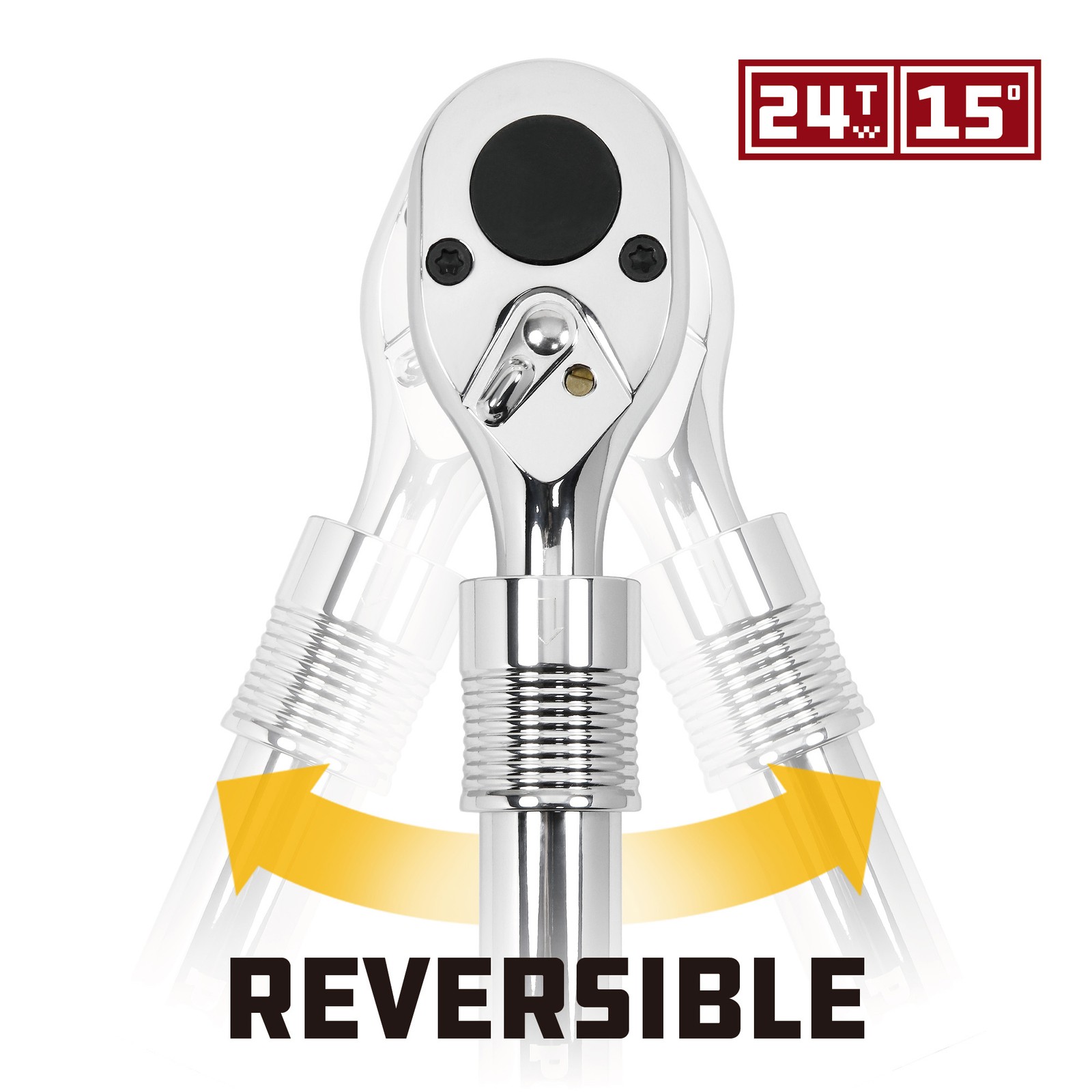 Powerbuilt 3/4 Inch Drive 24 Tooth Extendable Ratchet – 940745