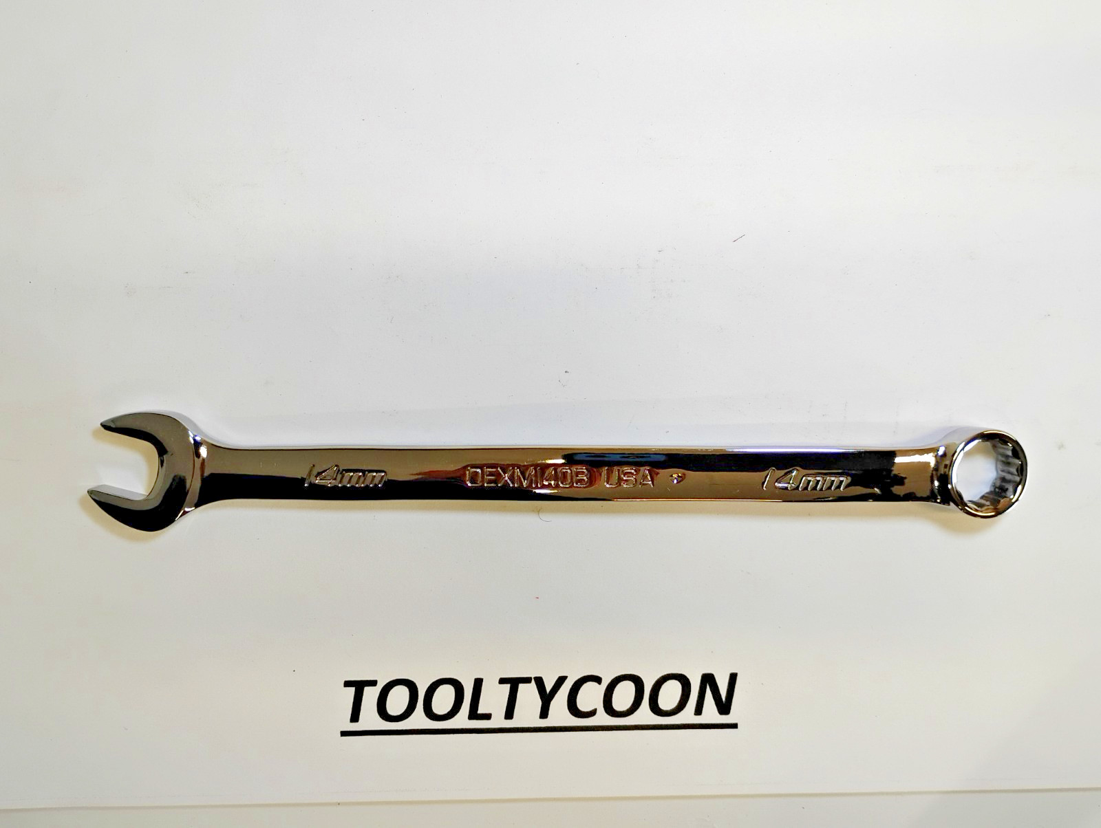 Snap-On Tools USA NEW 14mm Metric Standard 12 Point Chrome Combo Wrench OEXM140B