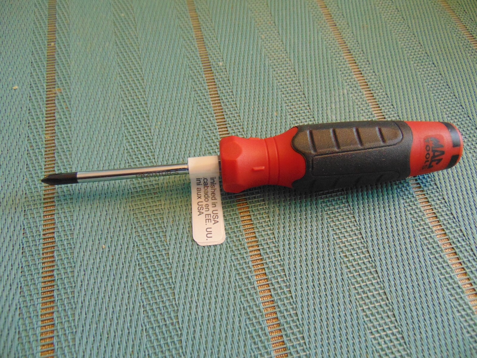 MAC PB2031DR-S #1 No1 Phillips Head Screwdriver Red black Hard Handle USA