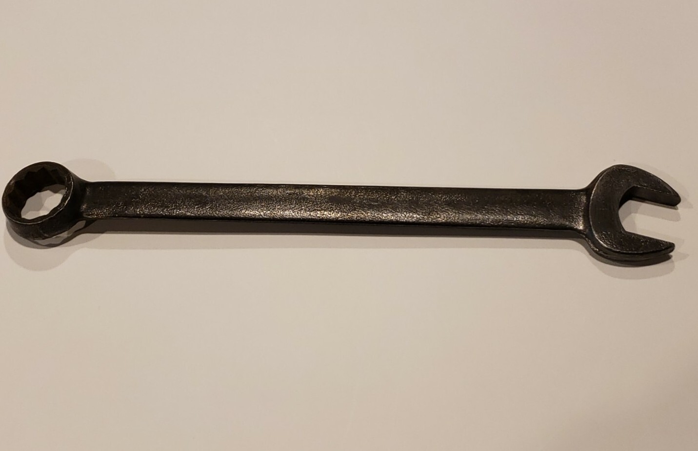 Fairmount 7/8″ 12pt Black Industrial Finish Combination Open Box End Wrench USA