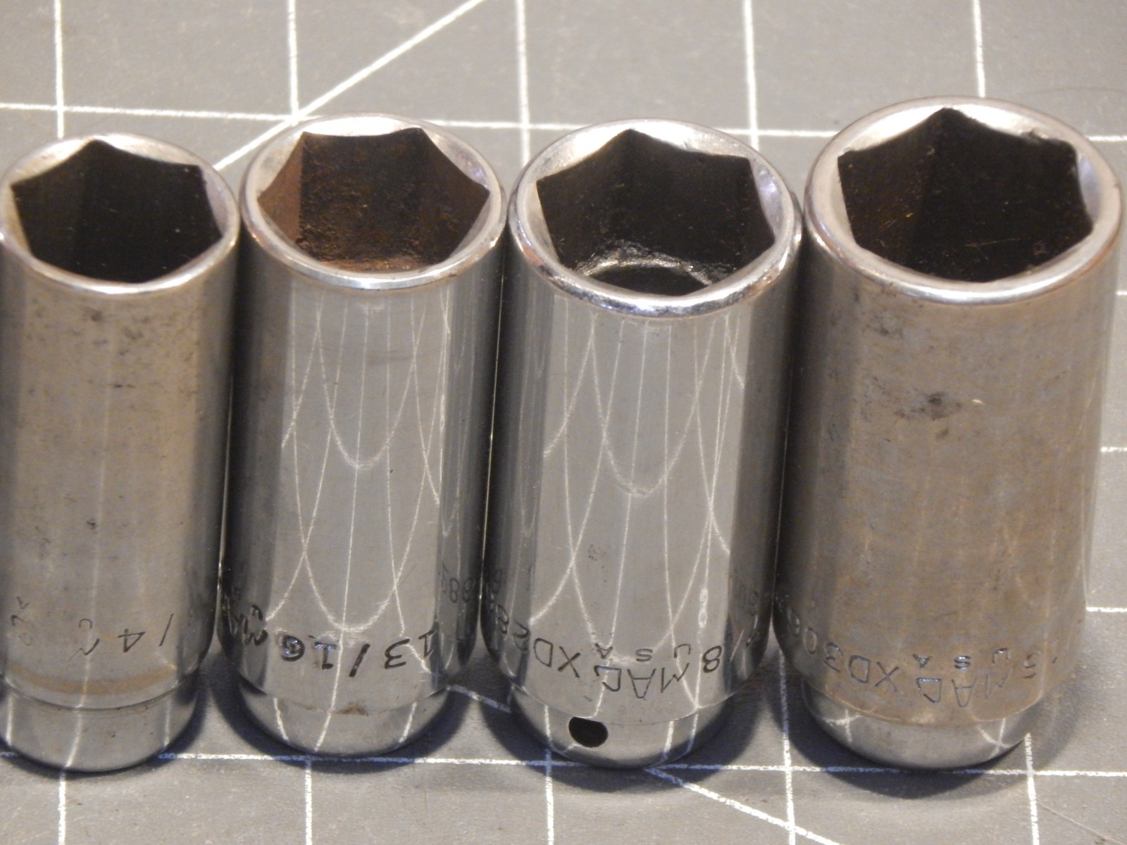 Mac 12Pc 3/8 Drive SAE Deep Socket Set 1/4″ 15/16″ XD 6Pt Dr