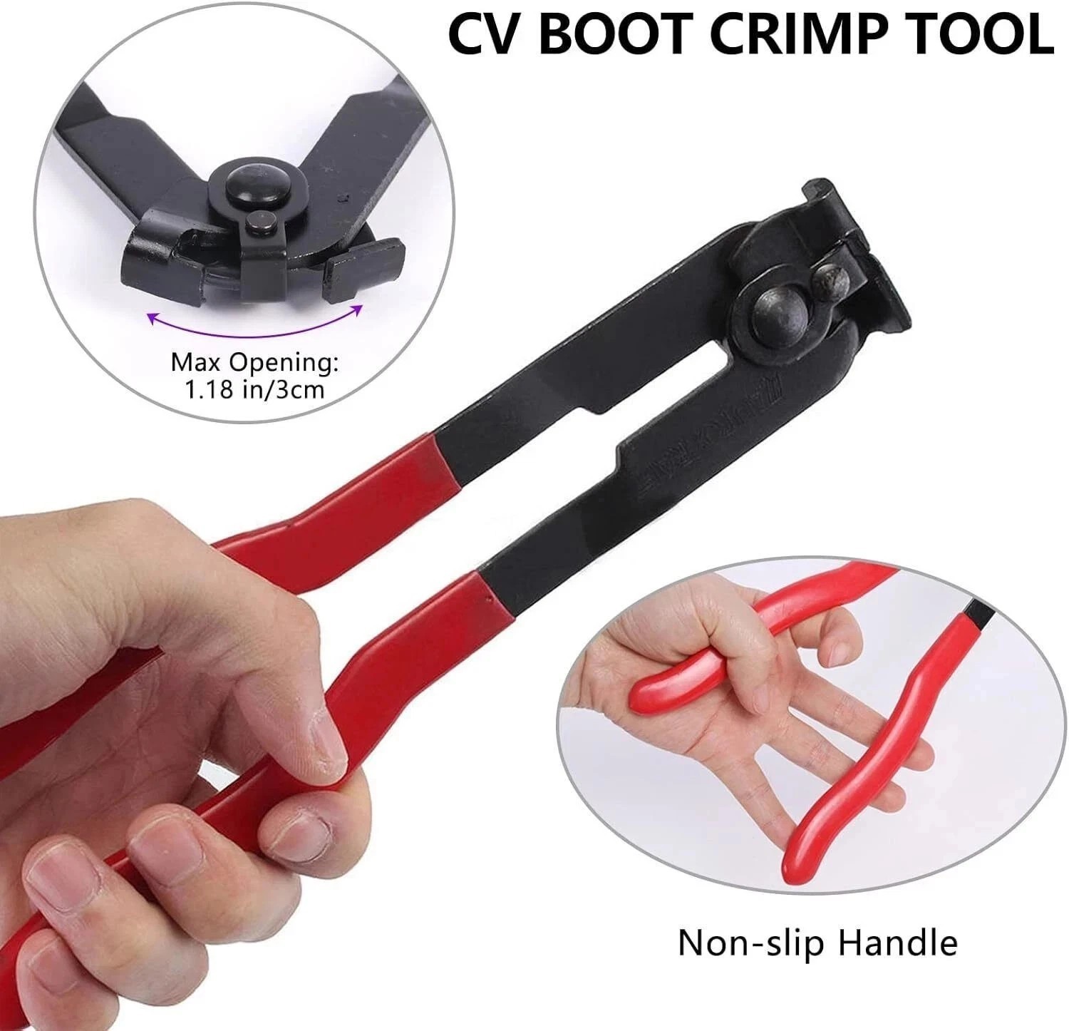 2Pcs CV Joint Boot Clamp Pliers Ear Type Banding Cutter Plier w 20PCS of Clips