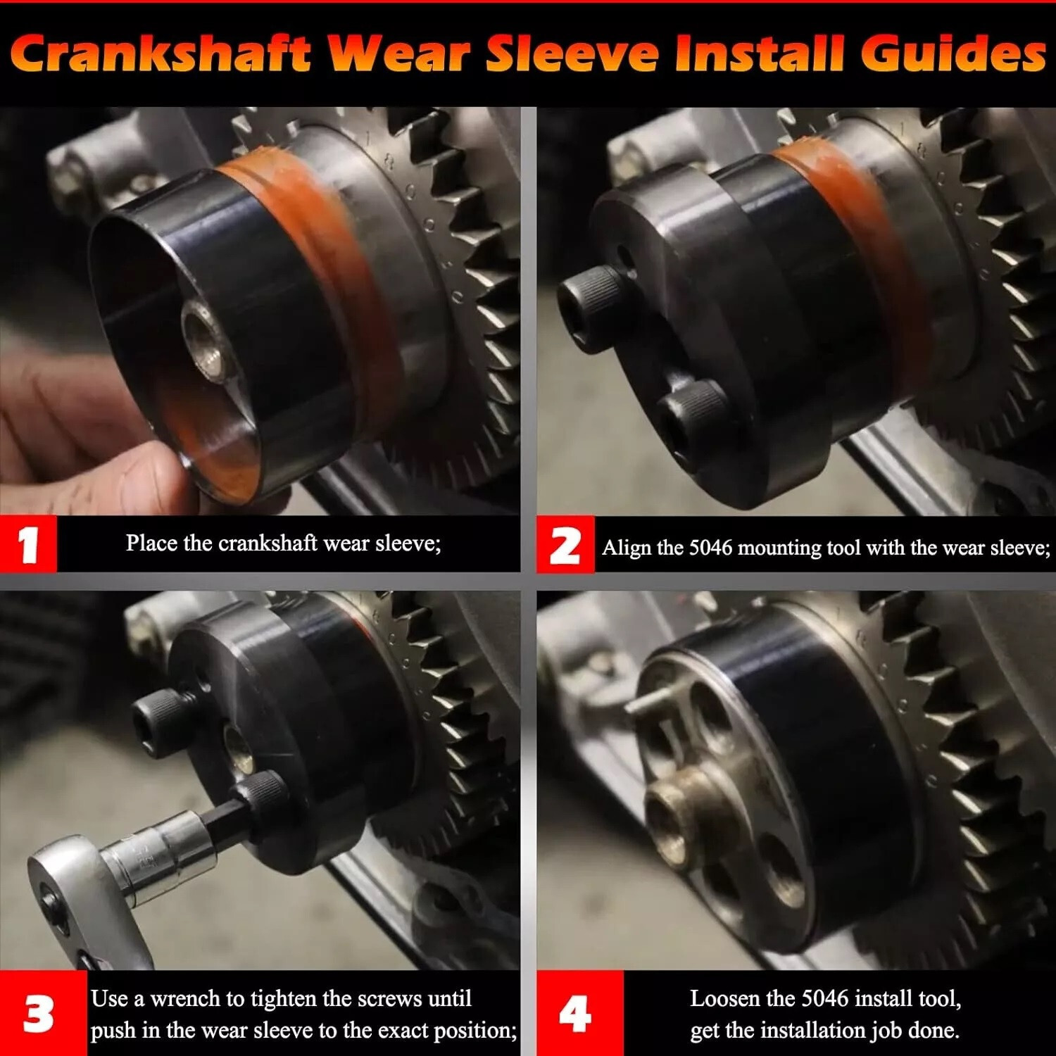 For Cummins 5.9L 6.7L Front Cover Crankshaft Seal & Wear Sleeve Installer Tool