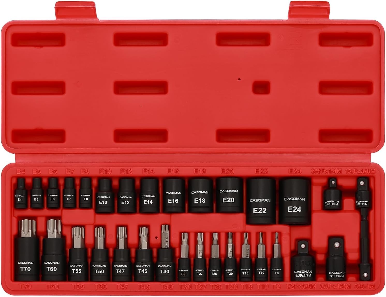 32-Piece Heavy-Duty Torx Socket and E-Torx Set
