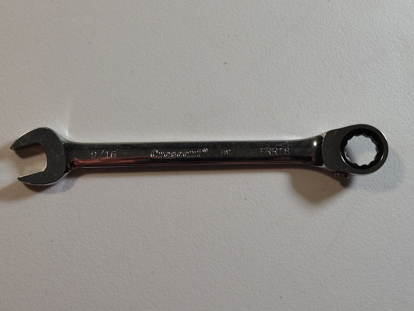 Crescent Ratcheting 12 Point Combination Wrench 9/16 FRR18