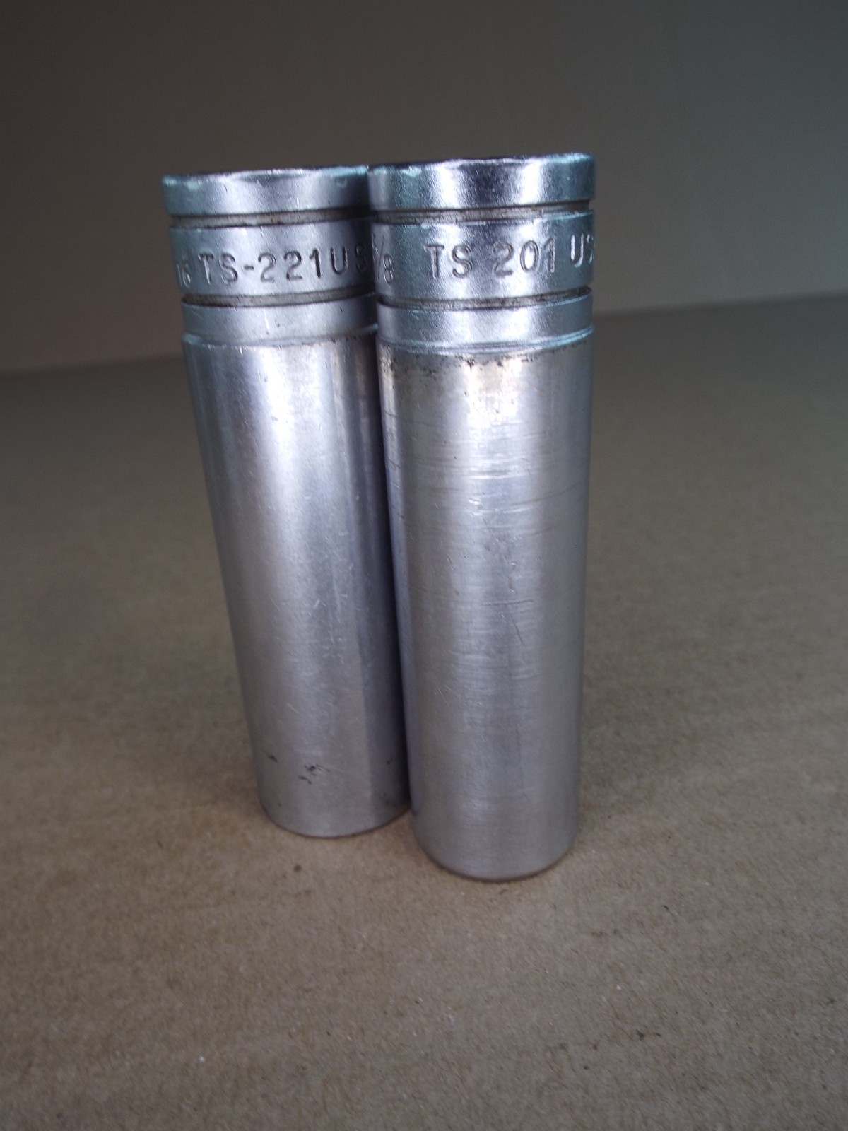 VTG Snap-On Deep Socket 11/16″ TS-221, 5/8″ TS201 1/2″ Dr 6 Pt USA Good! (Read
