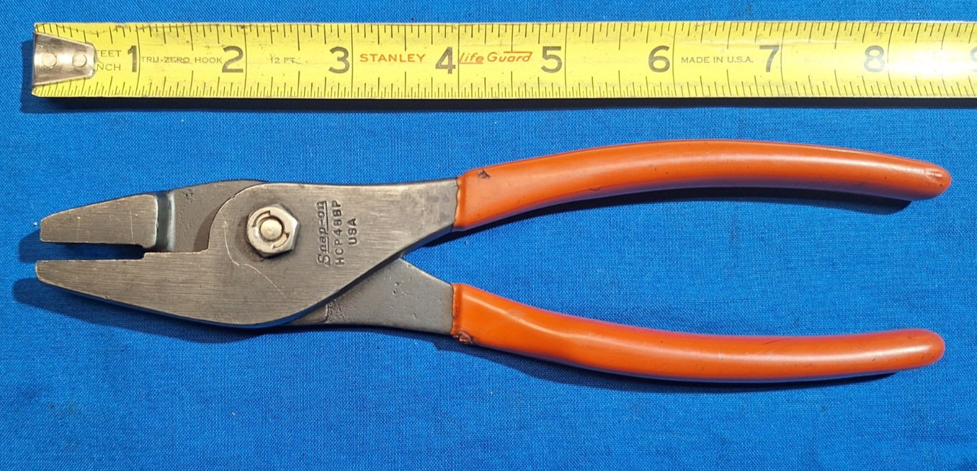 Snap-On HCP48BP 8″ pair of corbin hose clamp pliers red handles