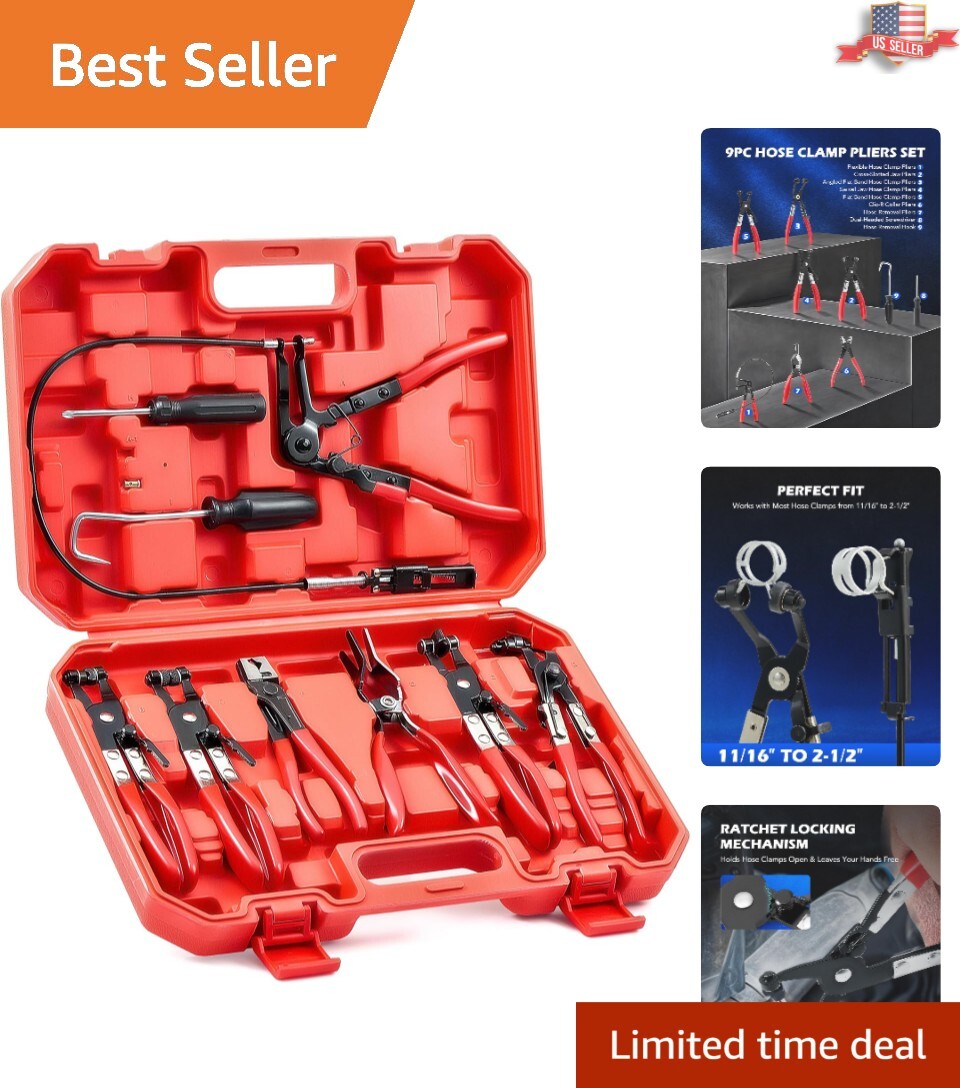 Durable Carbon Steel Hose Clamp Tool Kit – Ergonomic and Versatile Design