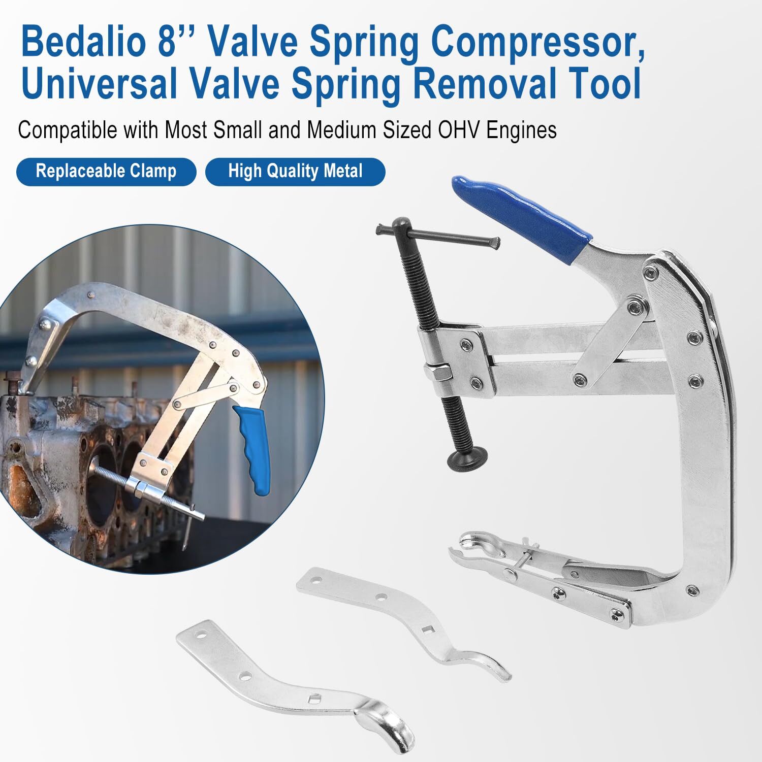 8 in Valve Spring Compressor Universal Valve Spring Removal Tool Compatible w…
