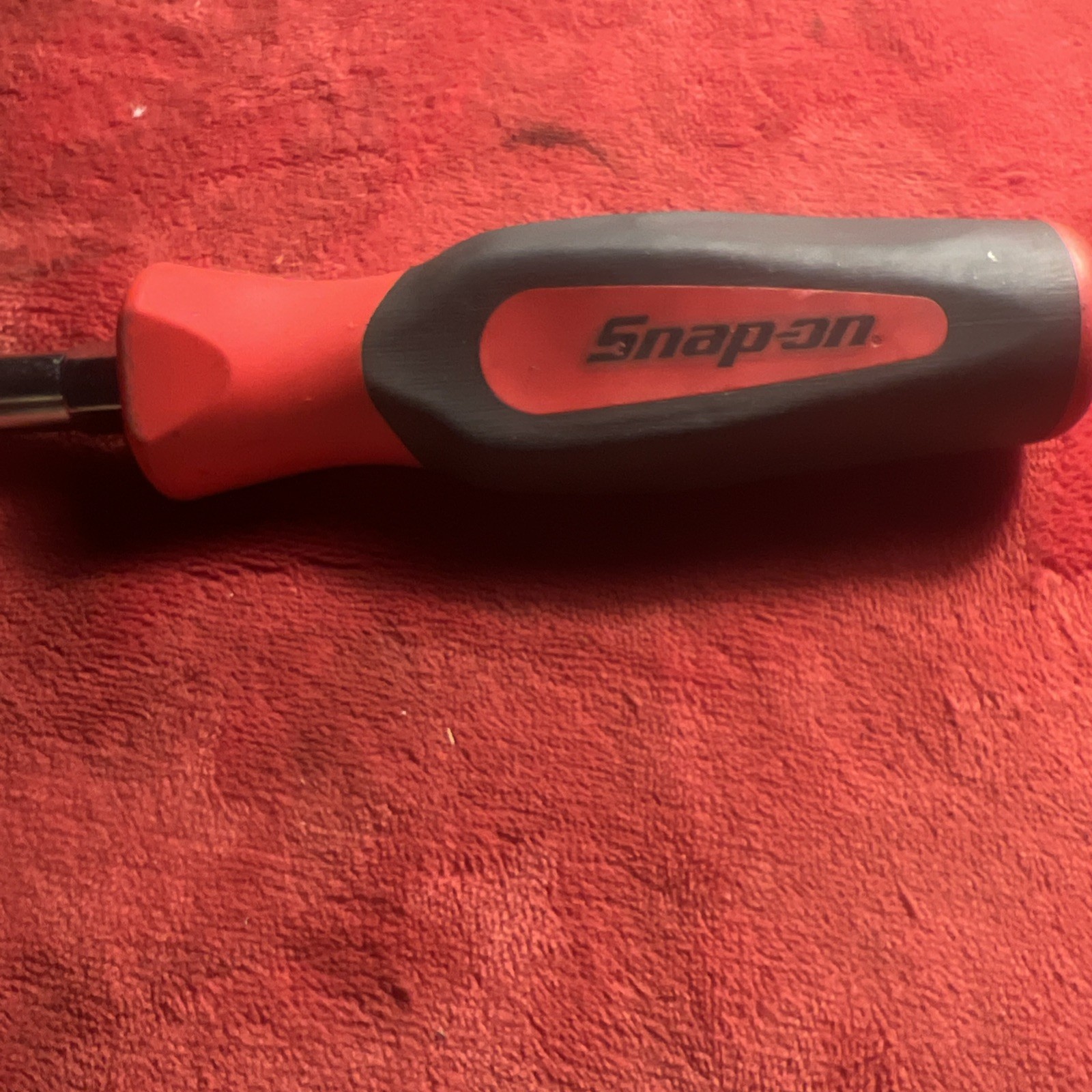 SNAP-ON 3/8″ DRIVE RED INSTINT SOFT GRIP HANDLE DRIVER #SGF50B