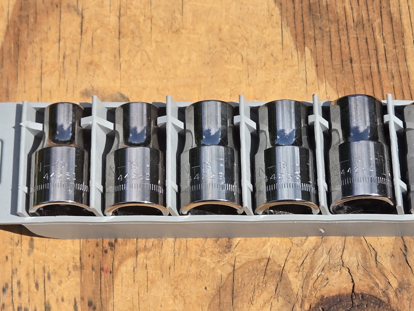 Vntg NOS SEARS Craftsman USA 10pc 1/2” Drive METRIC Socket Set 12pt 9-19mm 34457