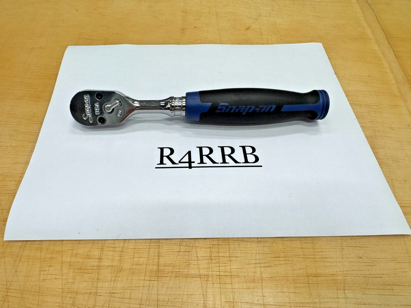 Snap-on Tools NEW 3/8″ Drive 100 FINE Tooth POWER BLUE Soft Grip Ratchet FH100MB