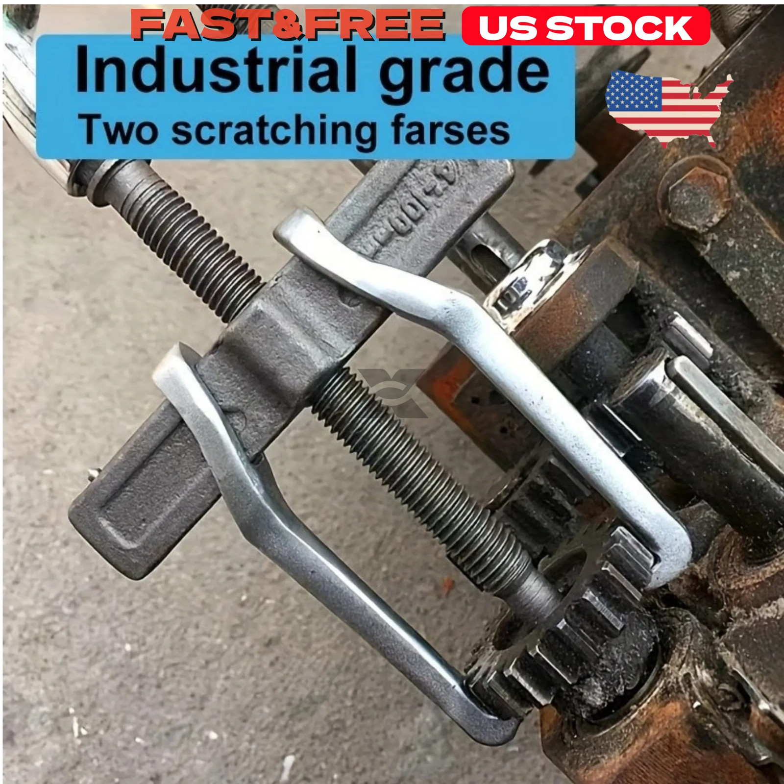 4 in Industrial Two-Jaw Puller Bearing & Gear Removal For Mechanical Repairs US