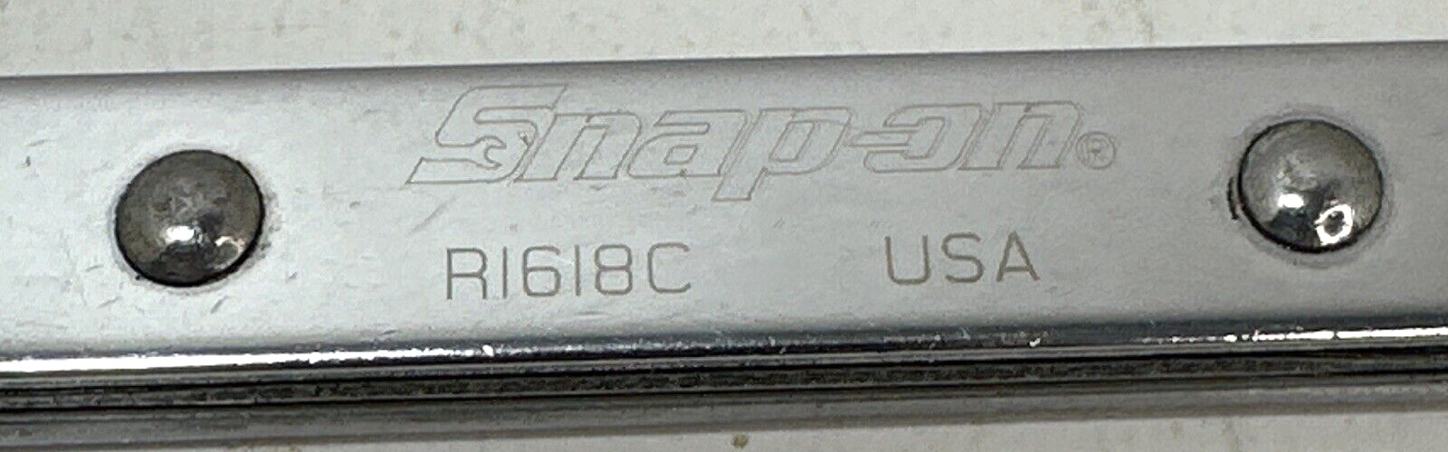Snap On R1618C 1/2″ x 9/16″ SAE Double Box End Ratcheting Wrench USA 2006