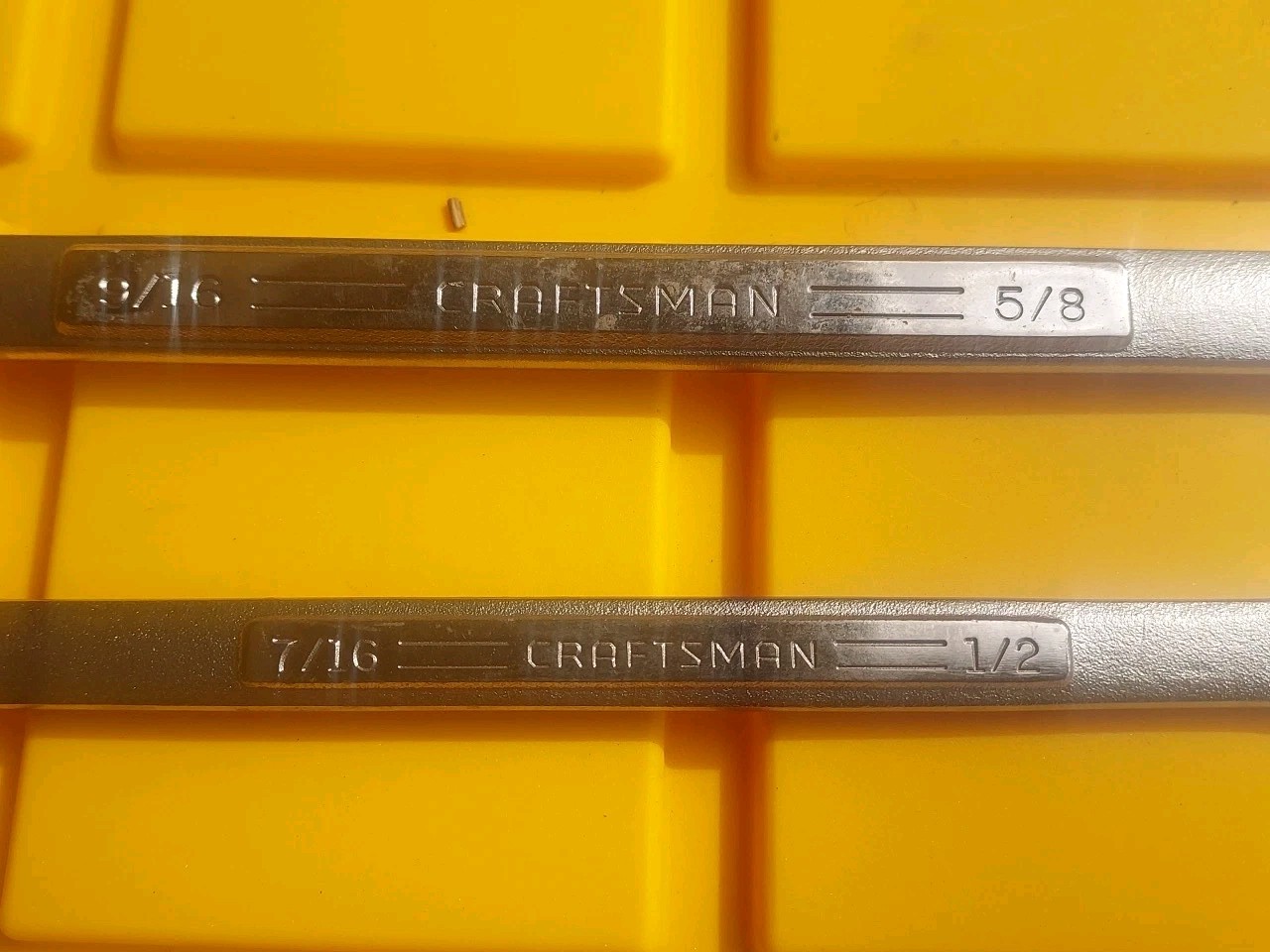 Vintage CRAFTSMAN Max Grip Wrench Set, 2 Piece, SAE 7/16 – 5/8 =VA= USA