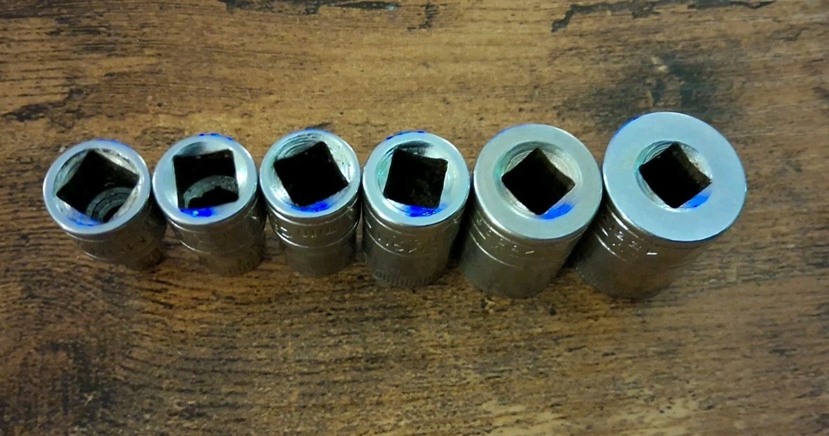 Craftsman 6pt 1/4″ Drive V Metric Sockets 4mm,6mm,7mm,9mm,11mm,12mm