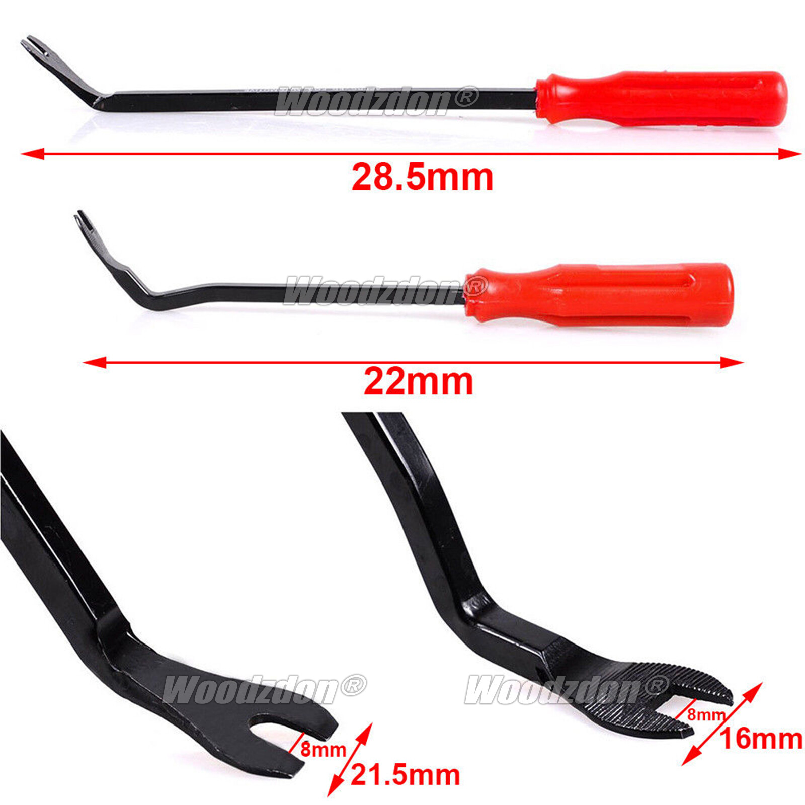 3pcs Car Door Panel Clip Pliers Trim Removal Fastener Puller Repair Pry Tool Kit