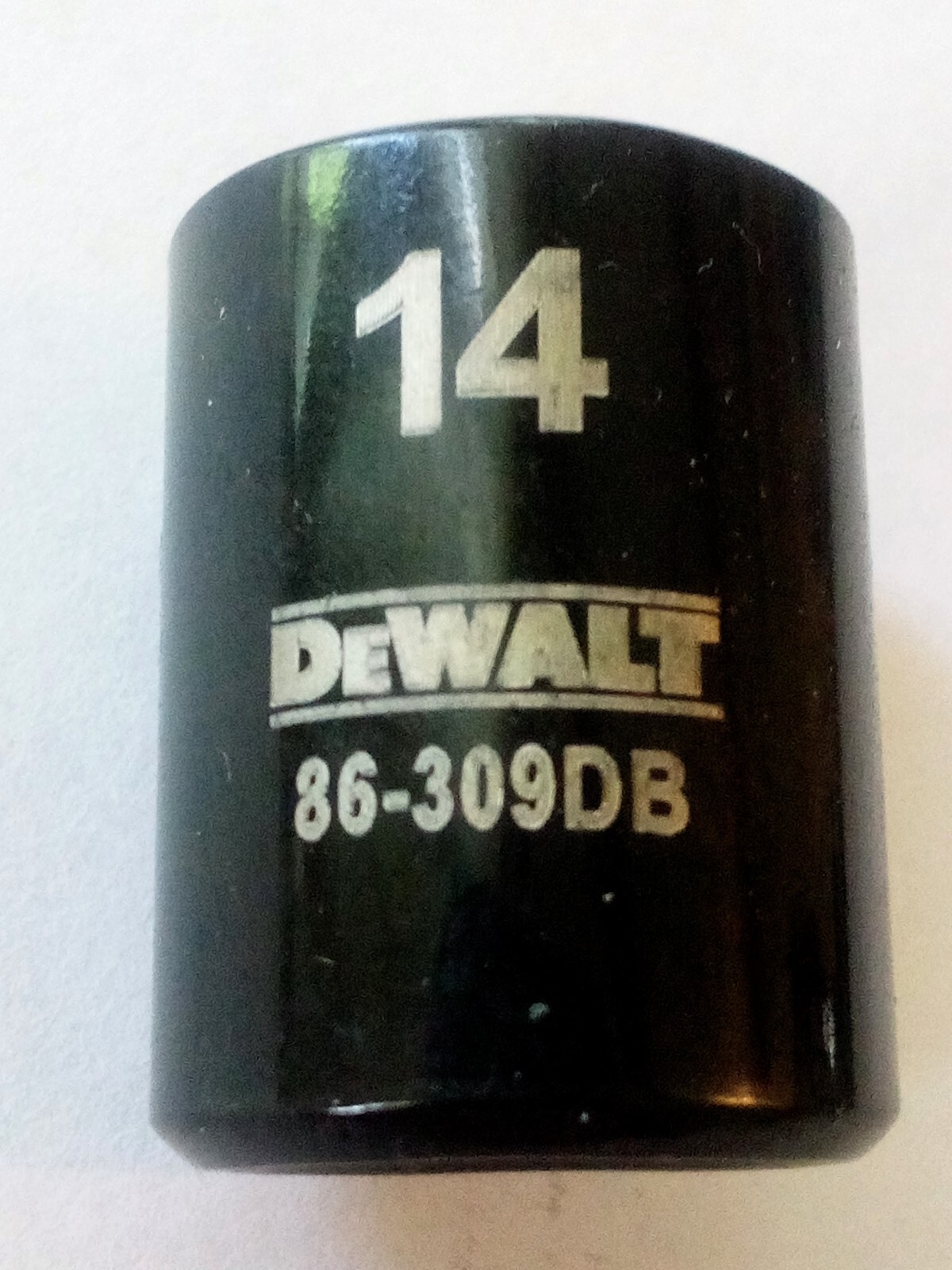 DeWalt 14 mm x 3/8″ Dr Black Chrome Socket – 86-309DB – 6 Pt Free Shipping