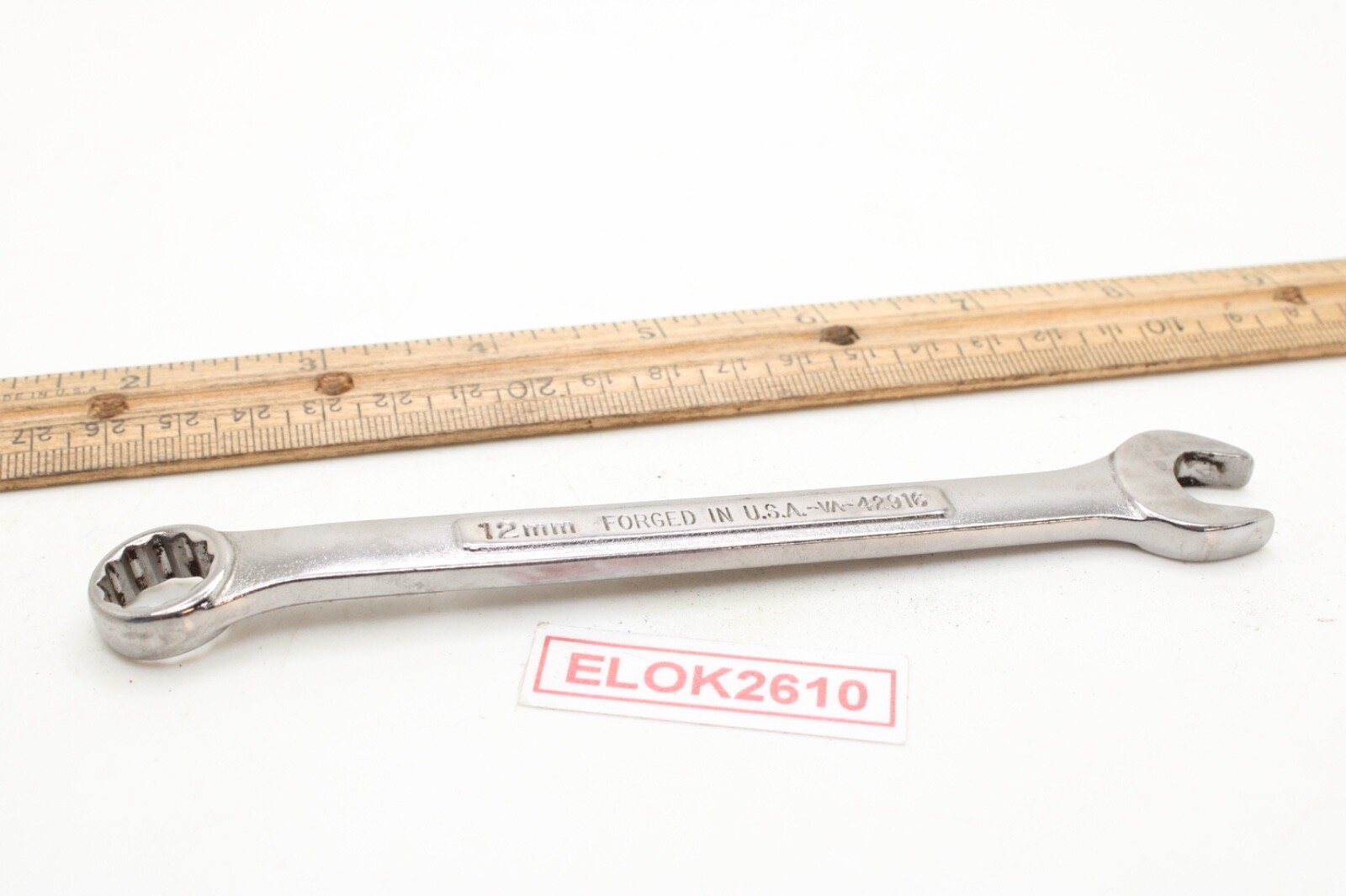 Craftsman -V^-42916 12mm 12 Point Metric Combination Wrench USA