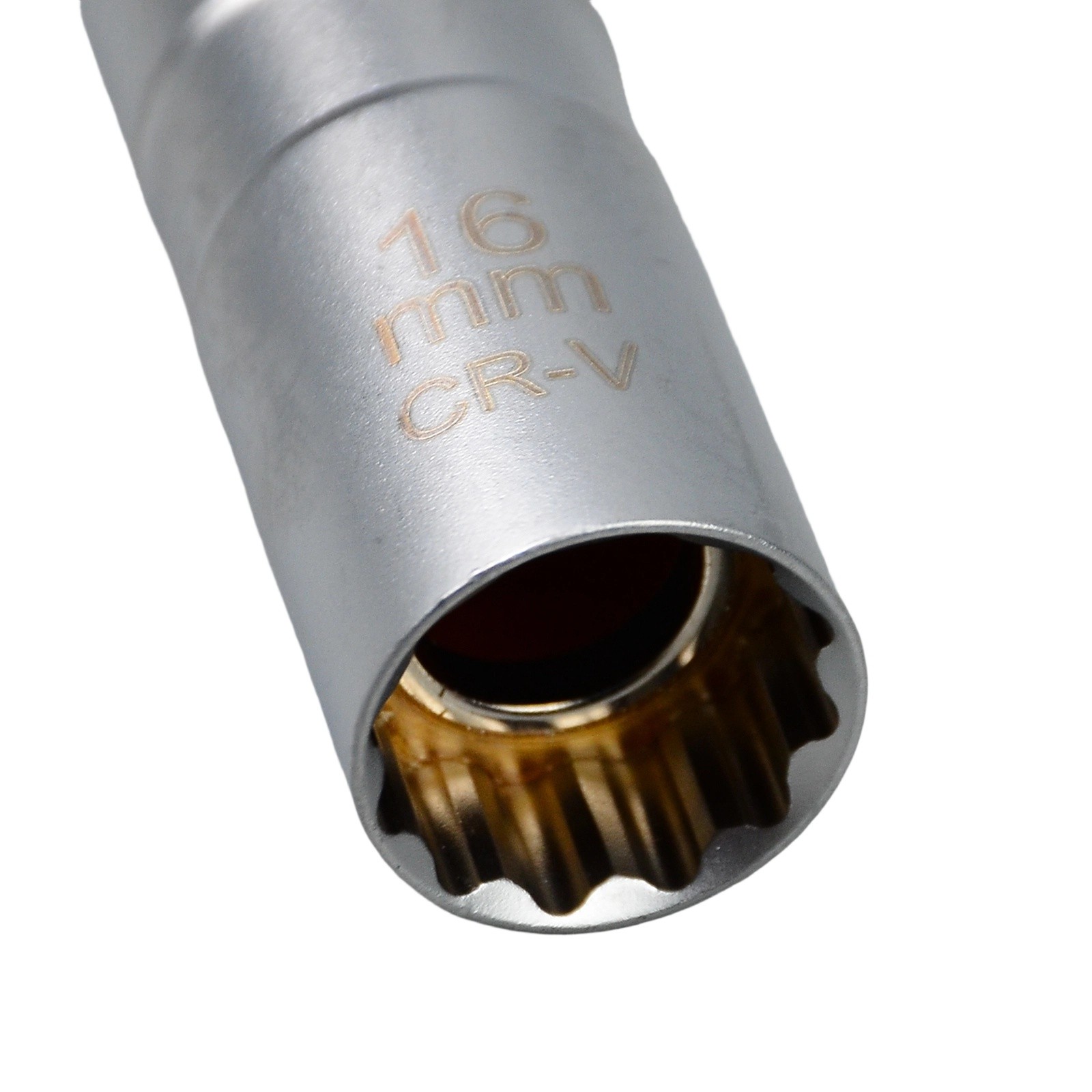 14MM 16MM Thin Wall Magnetic Swivel Spark Plug Socket 12-Point Removal Tool US