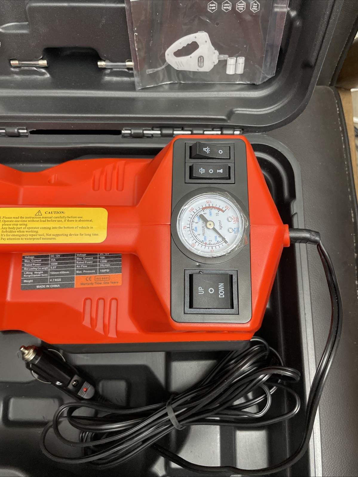 5 in 1 Car Repair Tool Kit 12V Lighter Powered