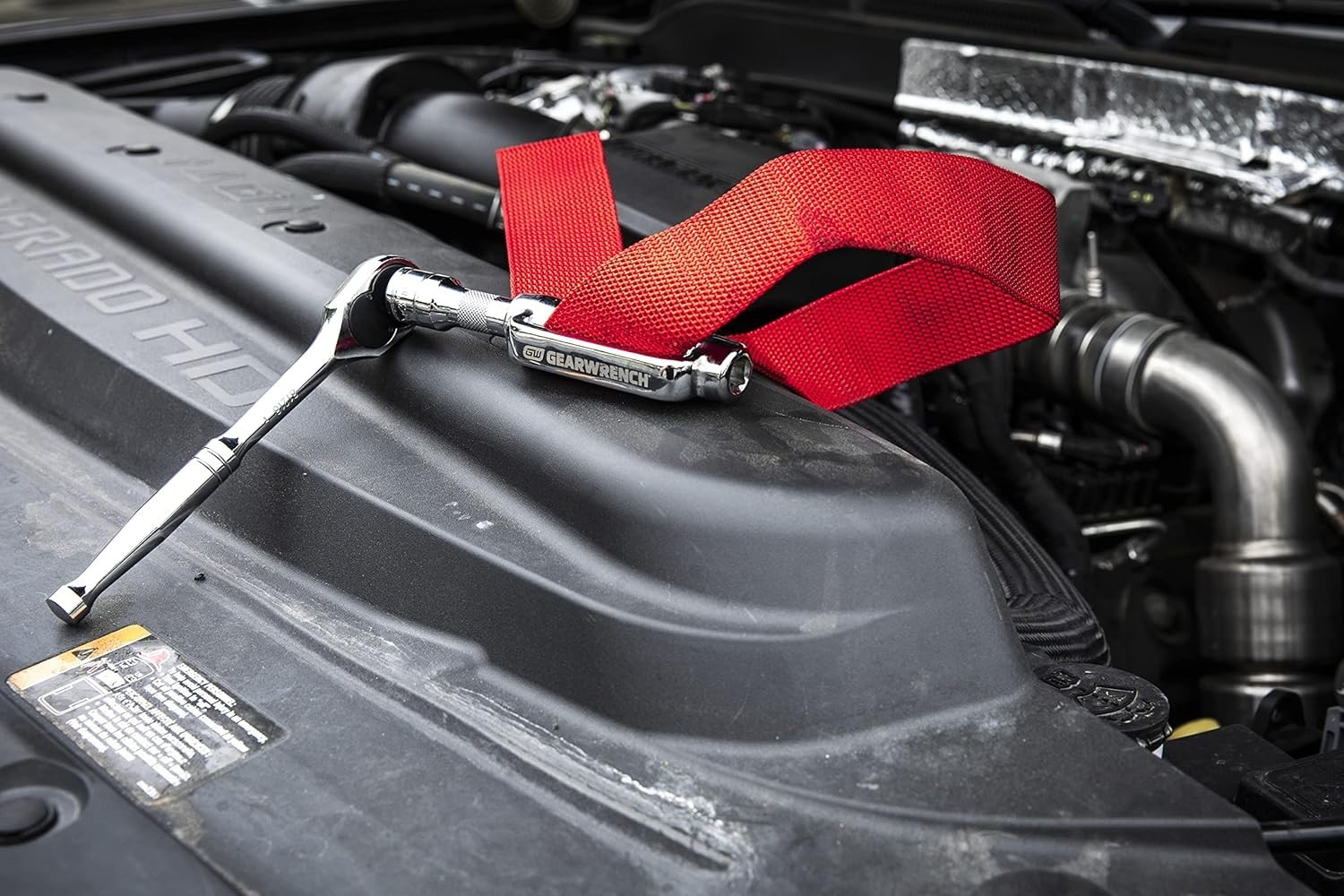 Heavy-Duty Oil Filter Strap Wrench | 3/8″ & 1/2″ Drive | 3529D