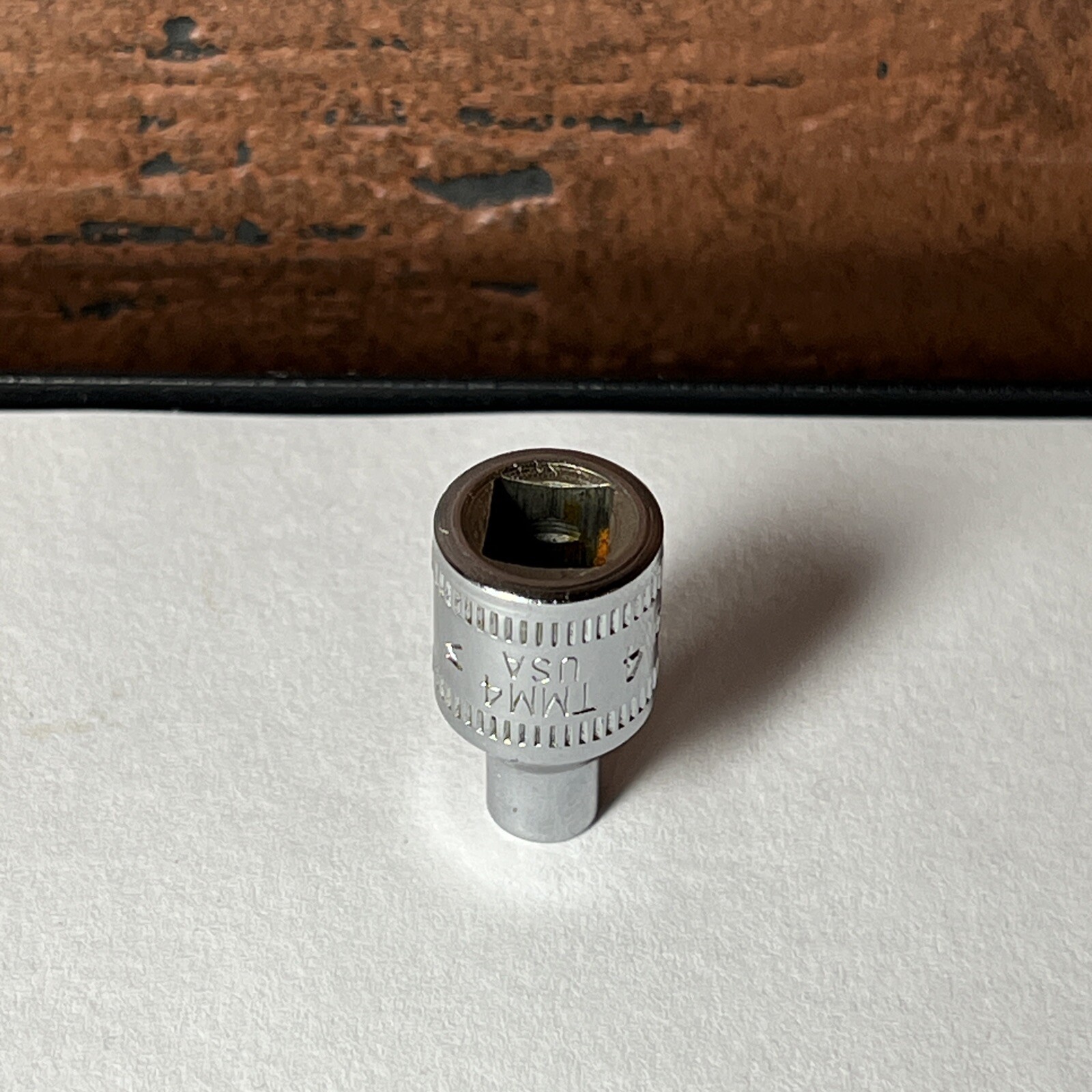 Snap On USA 4mm 6 Point 1/4″ Drive Shallow Socket TMM4 4 MM