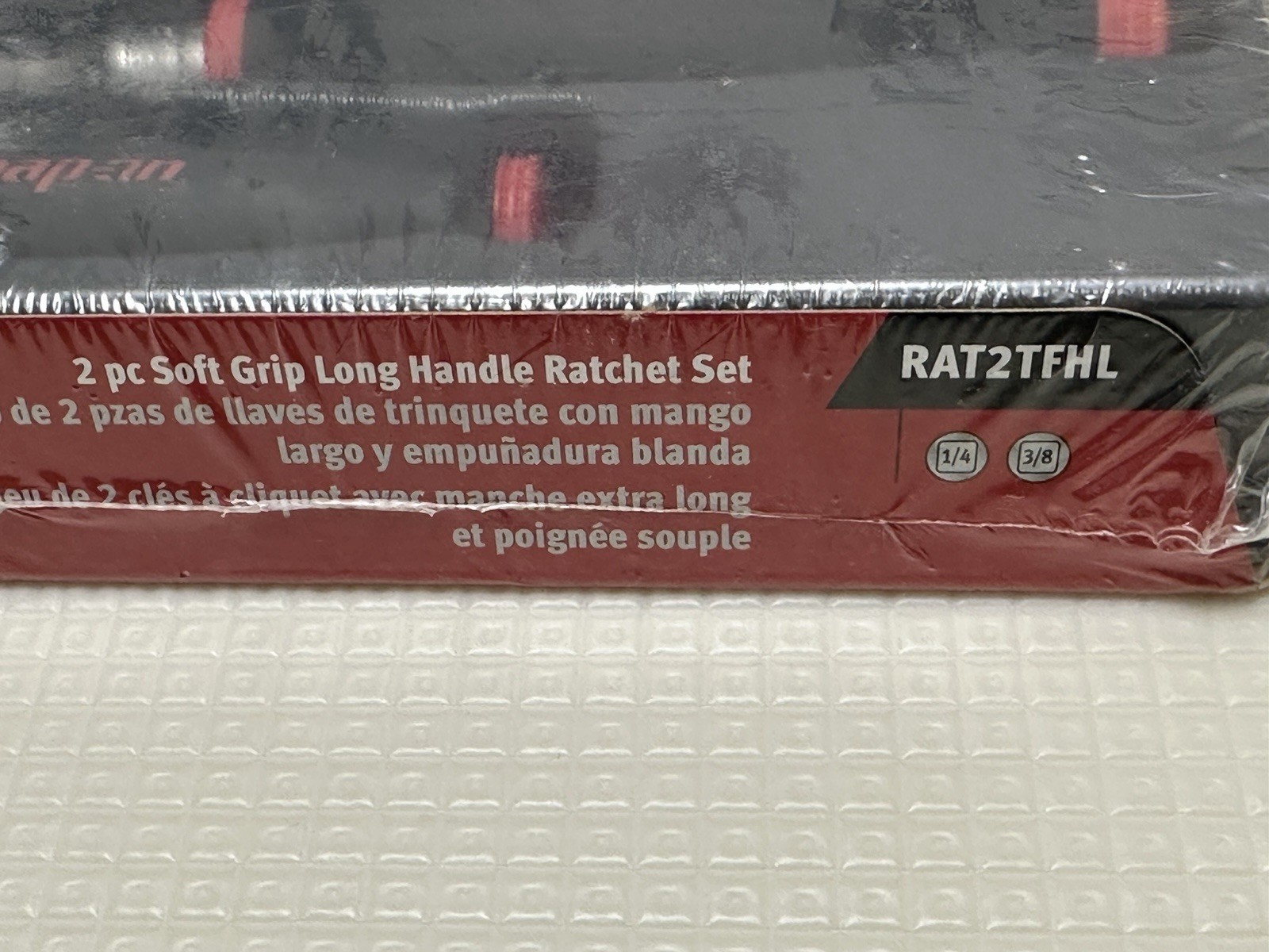 Snap On 2Pc 1/4″ & 3/8″ Drive Soft Grip Ratchets Red RAT2TFHL