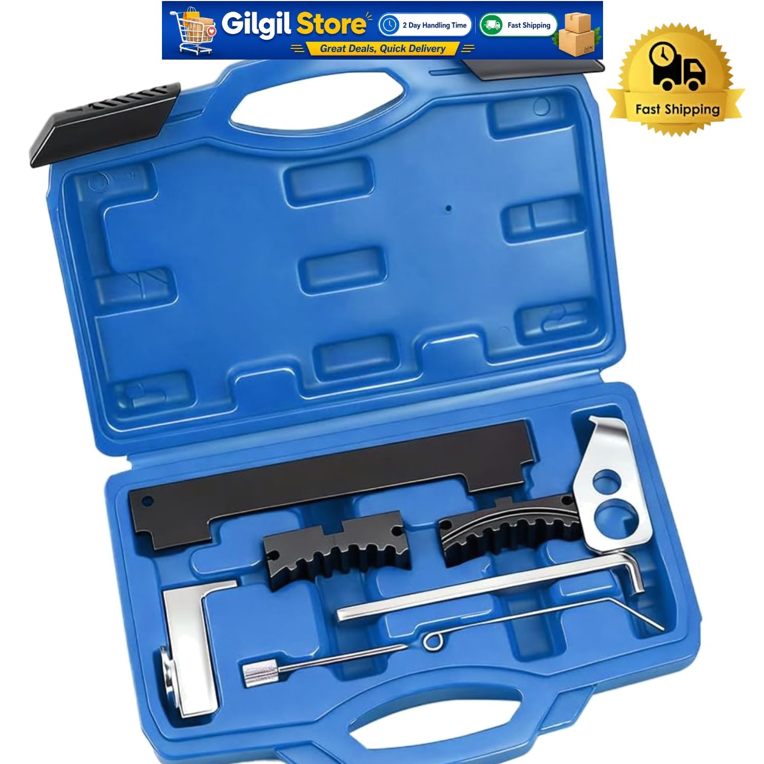 Carbon Steel Camshaft Timing Tool Set for 16V Engines – Compact Size