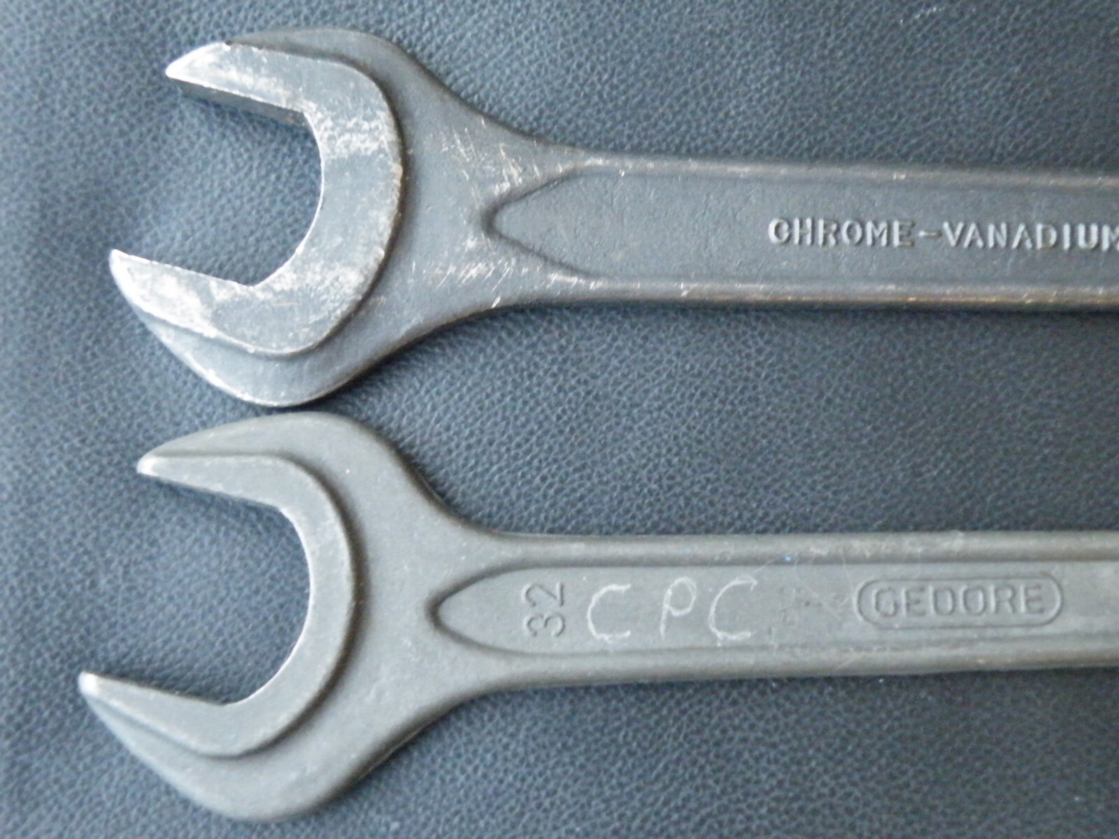 Vtg Gedore DIN895 Open Wrench 24x27mm(x2) + 27x32mm Germany + HOSHI FREE SHIP