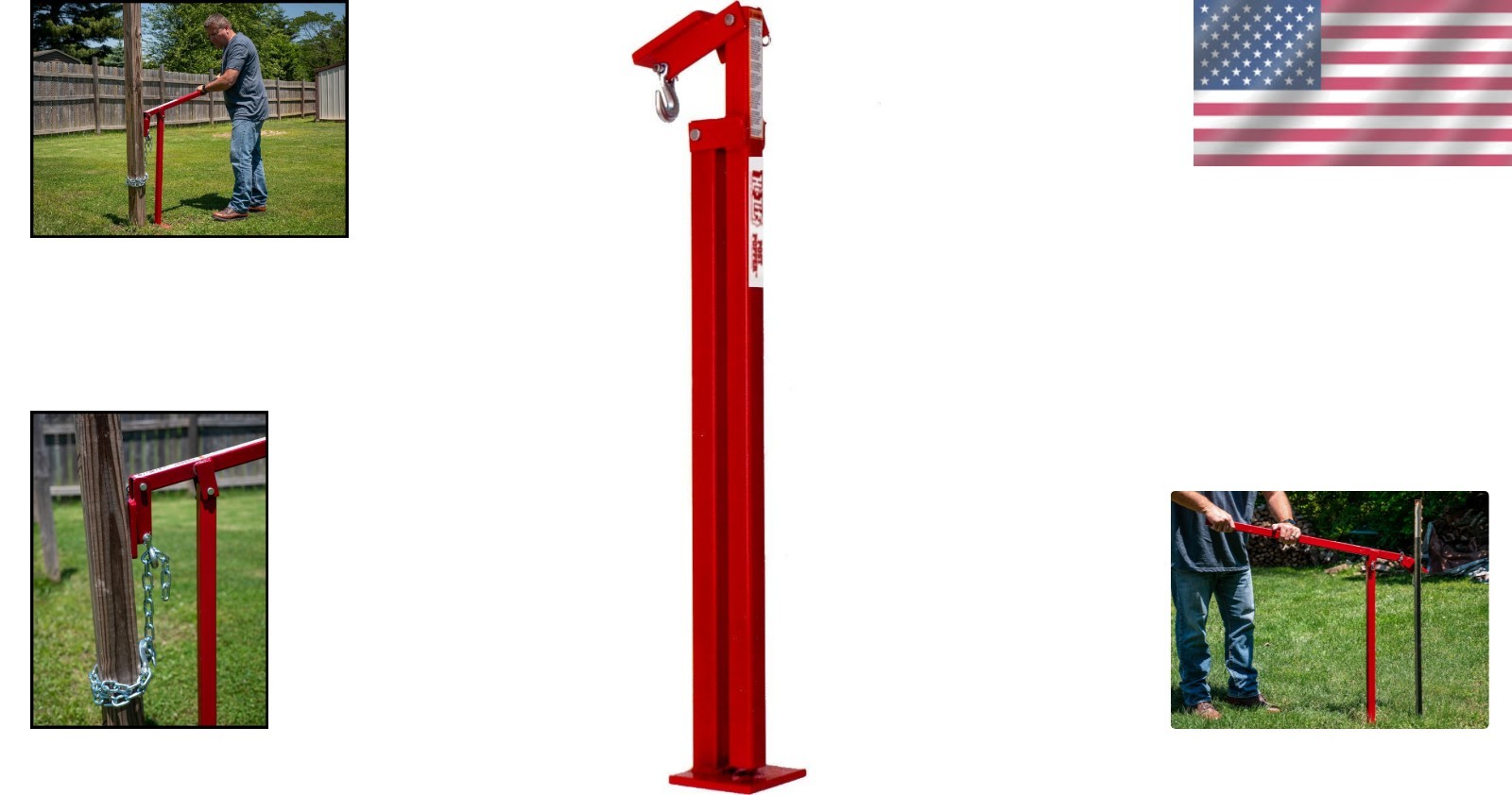 Metal T-Post Puller & Stump Remover
