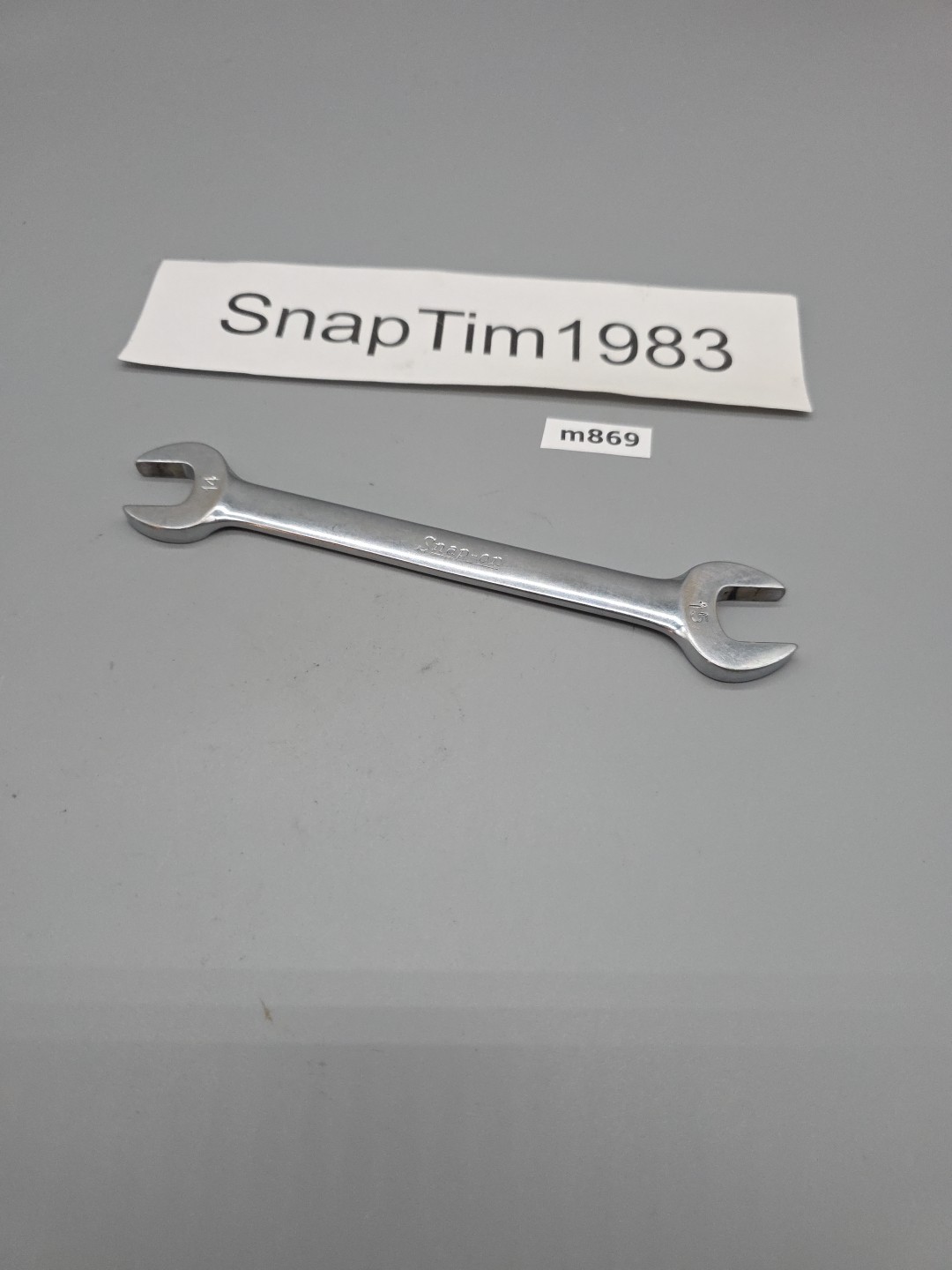 Snap-on Tools 14mm x 15mm Double Open End Wrench VOM1415 USA