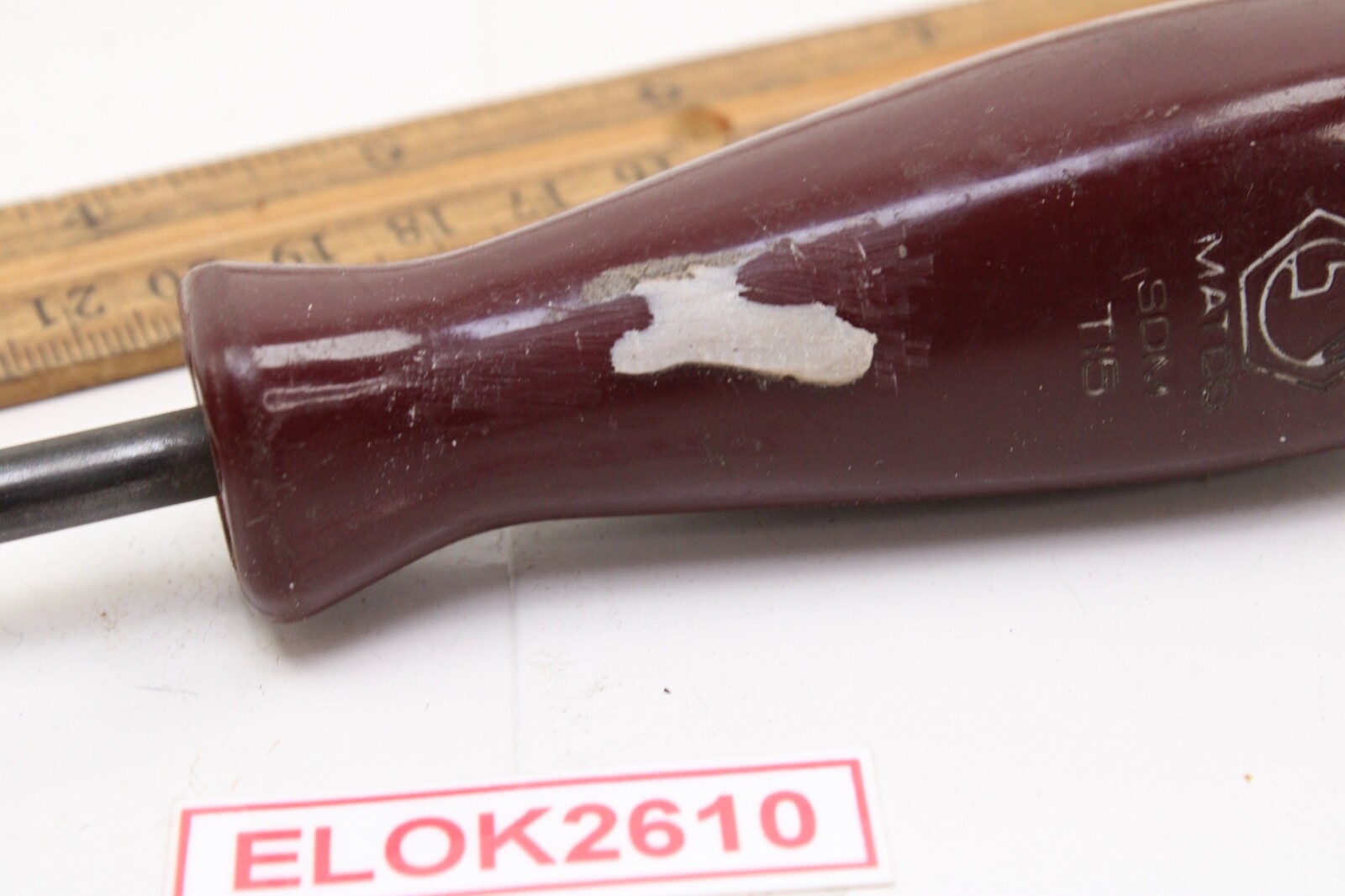 Matco Tools SDM T15 Torx 3″ Driver Burgundy Hard Handle USA