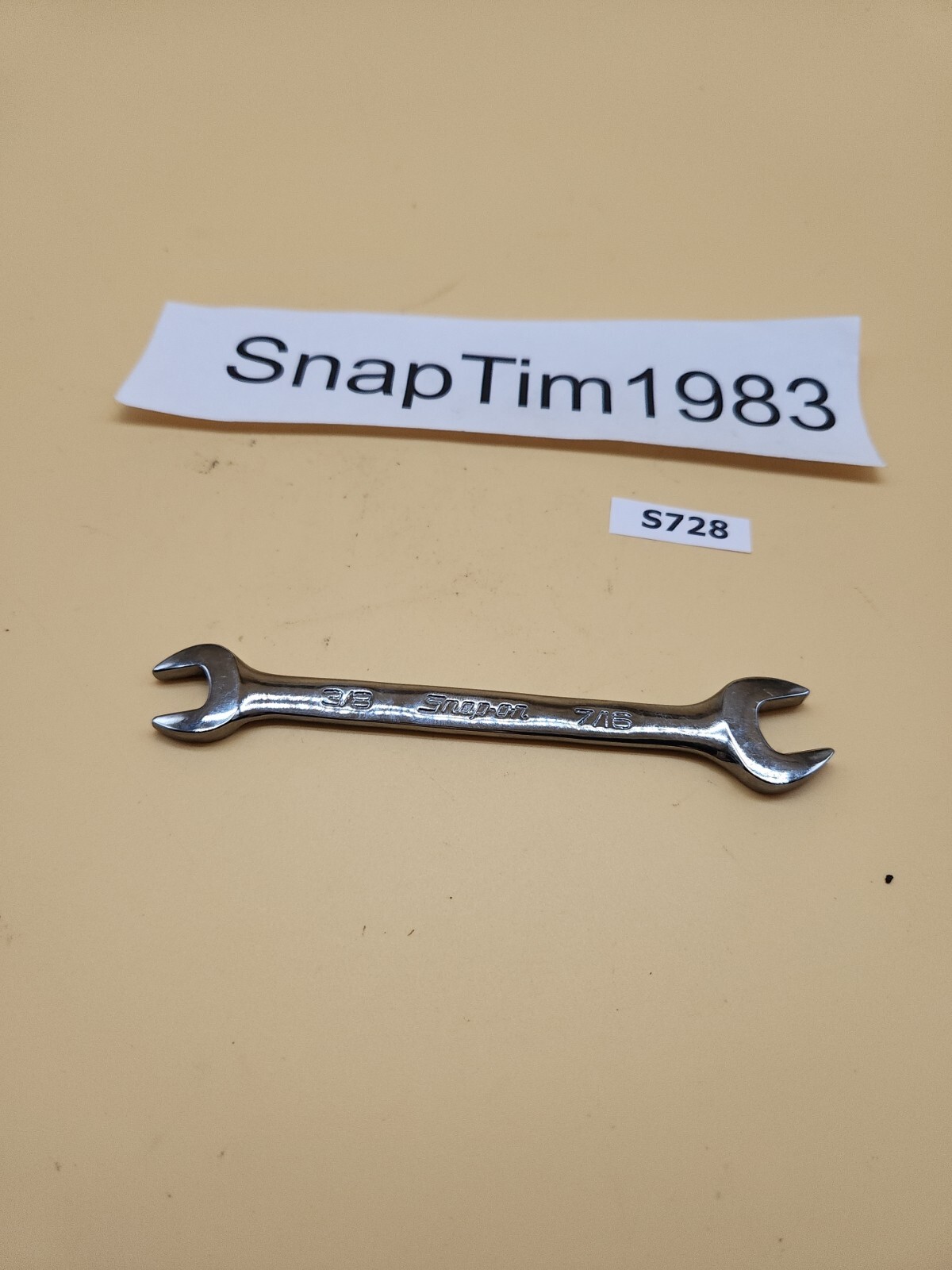 Snap-on Tools VO1214 OPEN END WRENCH 3/8″ X 7/16″ USA