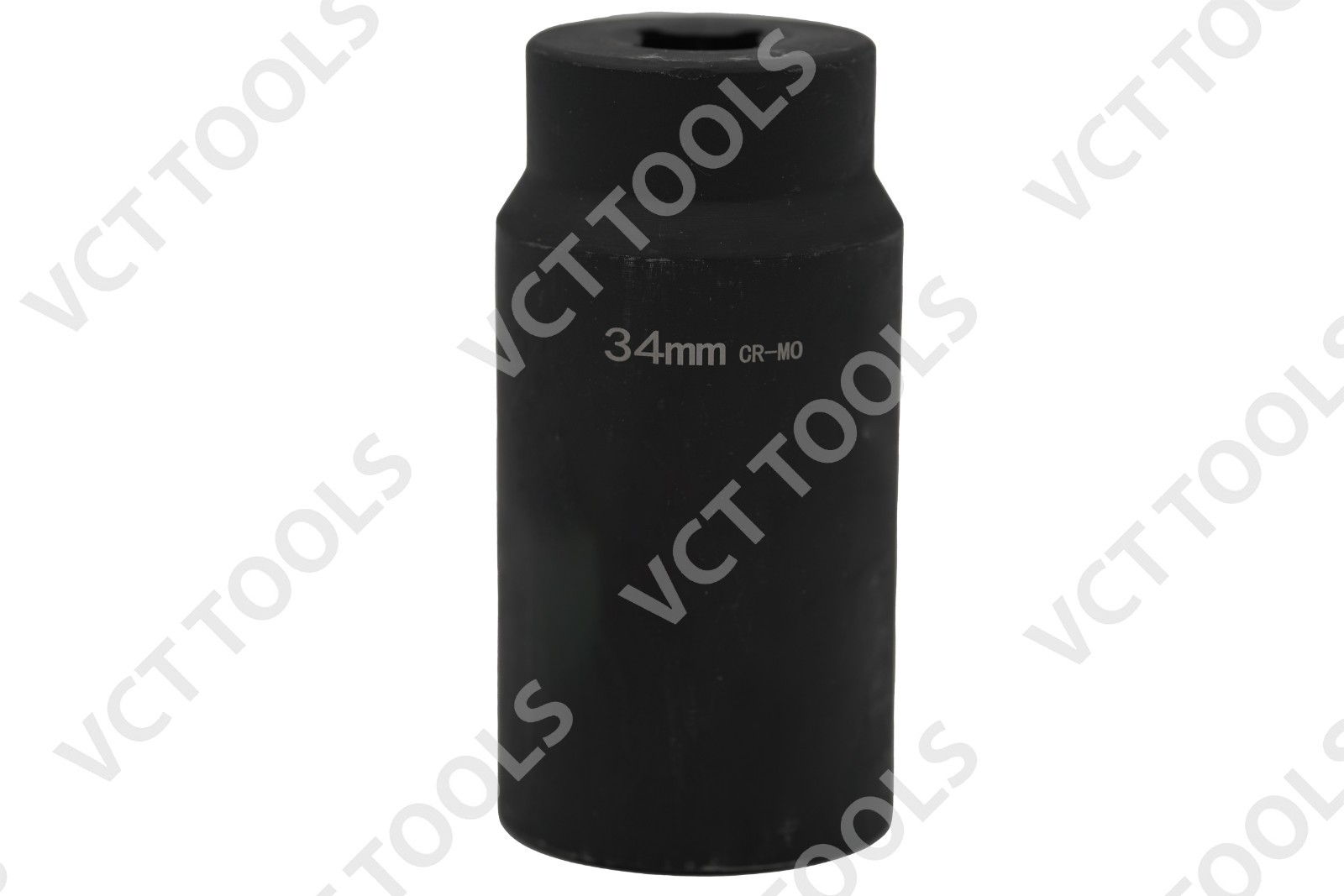 34mm 6-Point Axle Nut Impact Socket 1/2″ Drive CR-MO Steel Black Finish